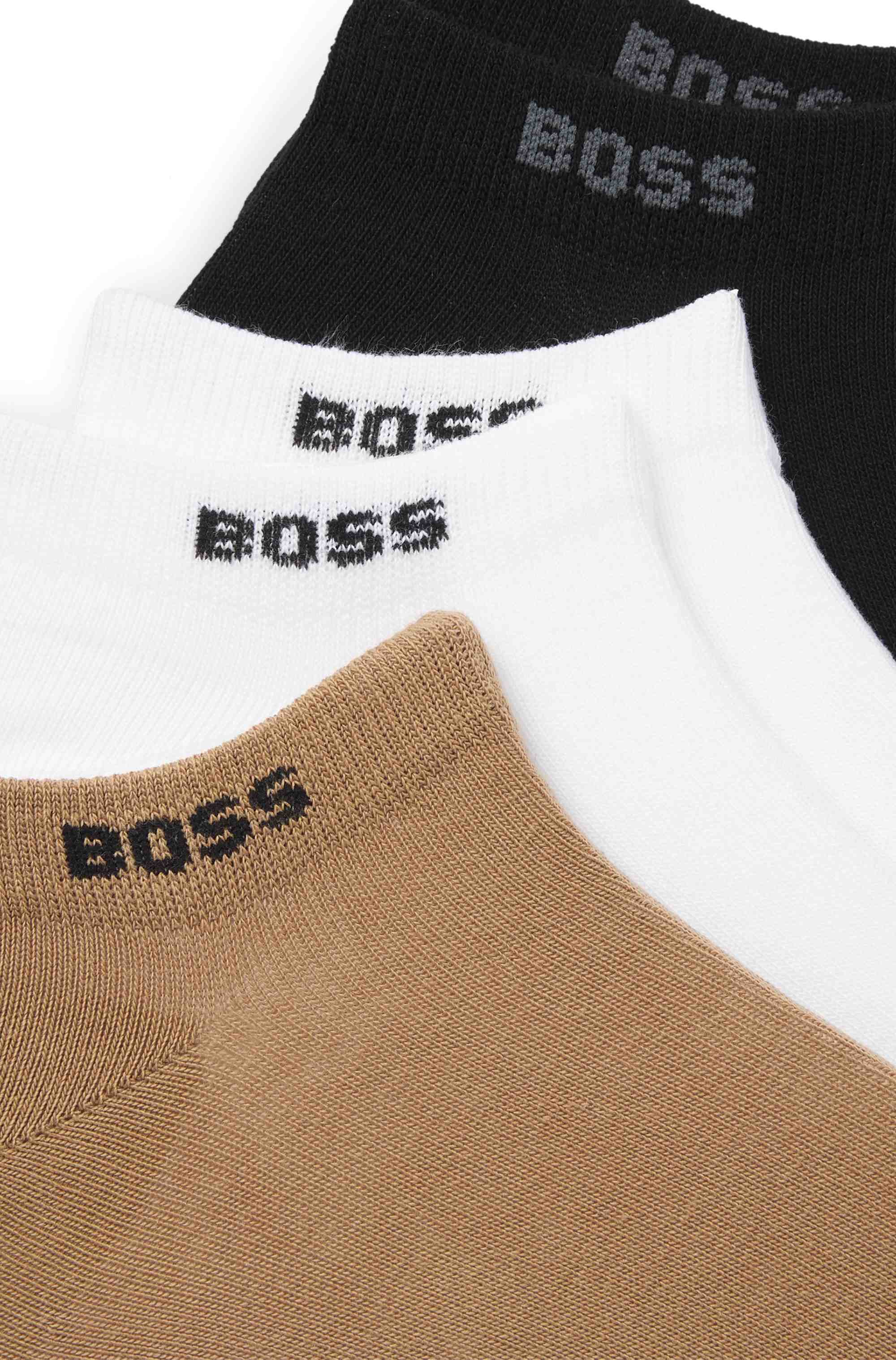 Five-pack of cotton-blend ankle socks with branding