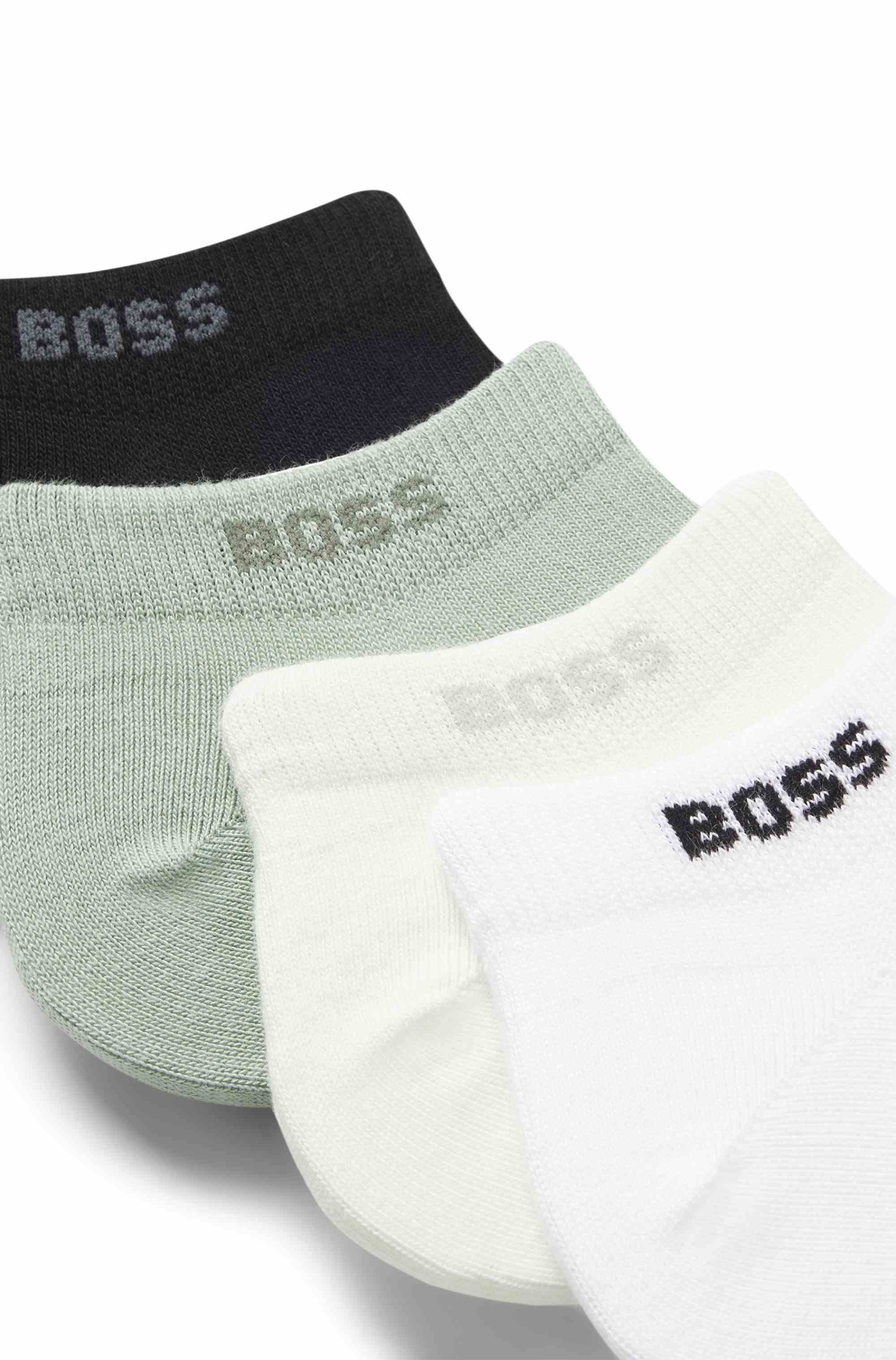 Five-pack of cotton-blend ankle socks with branding