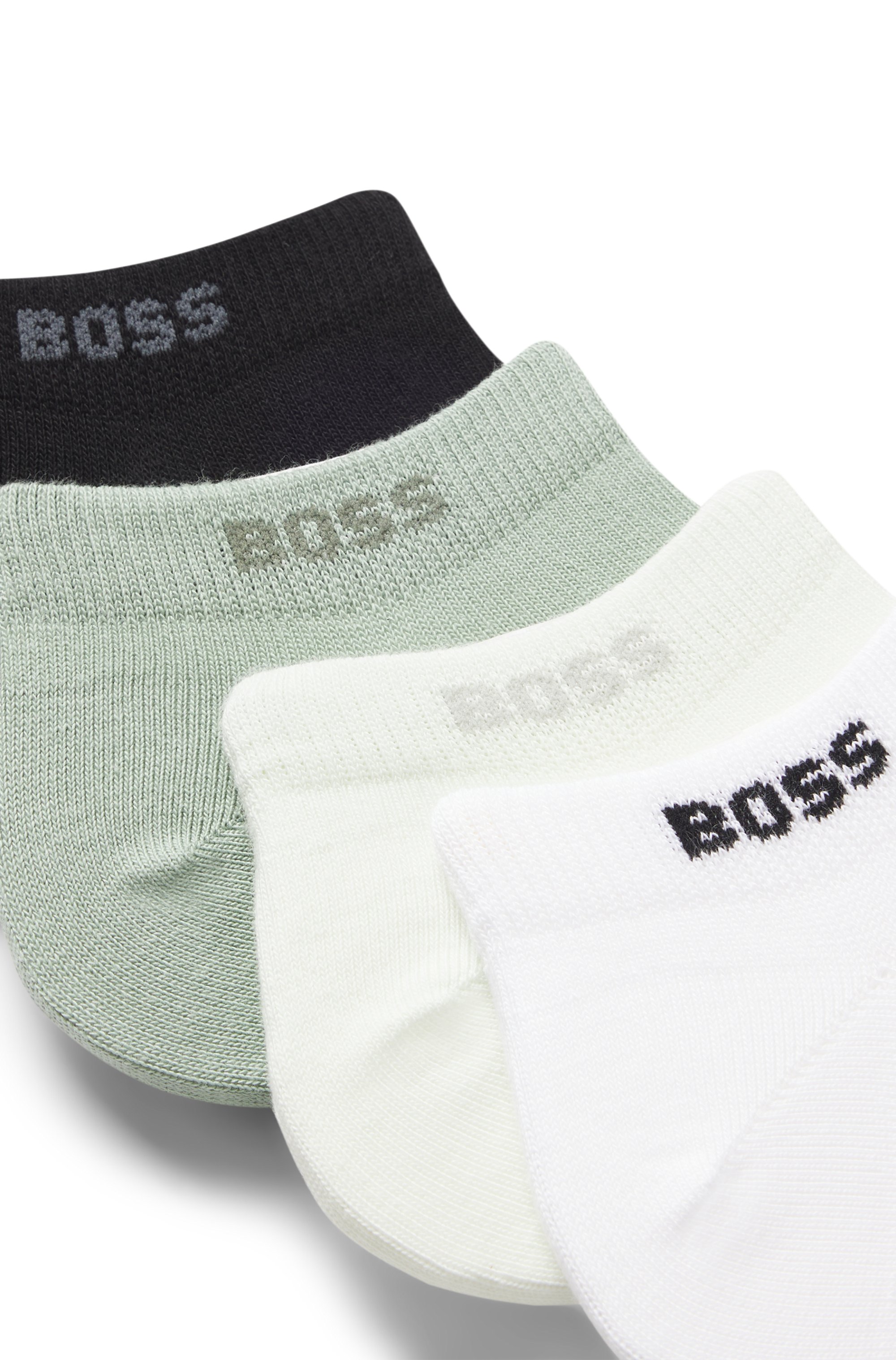 Five-pack of cotton-blend ankle socks with branding
