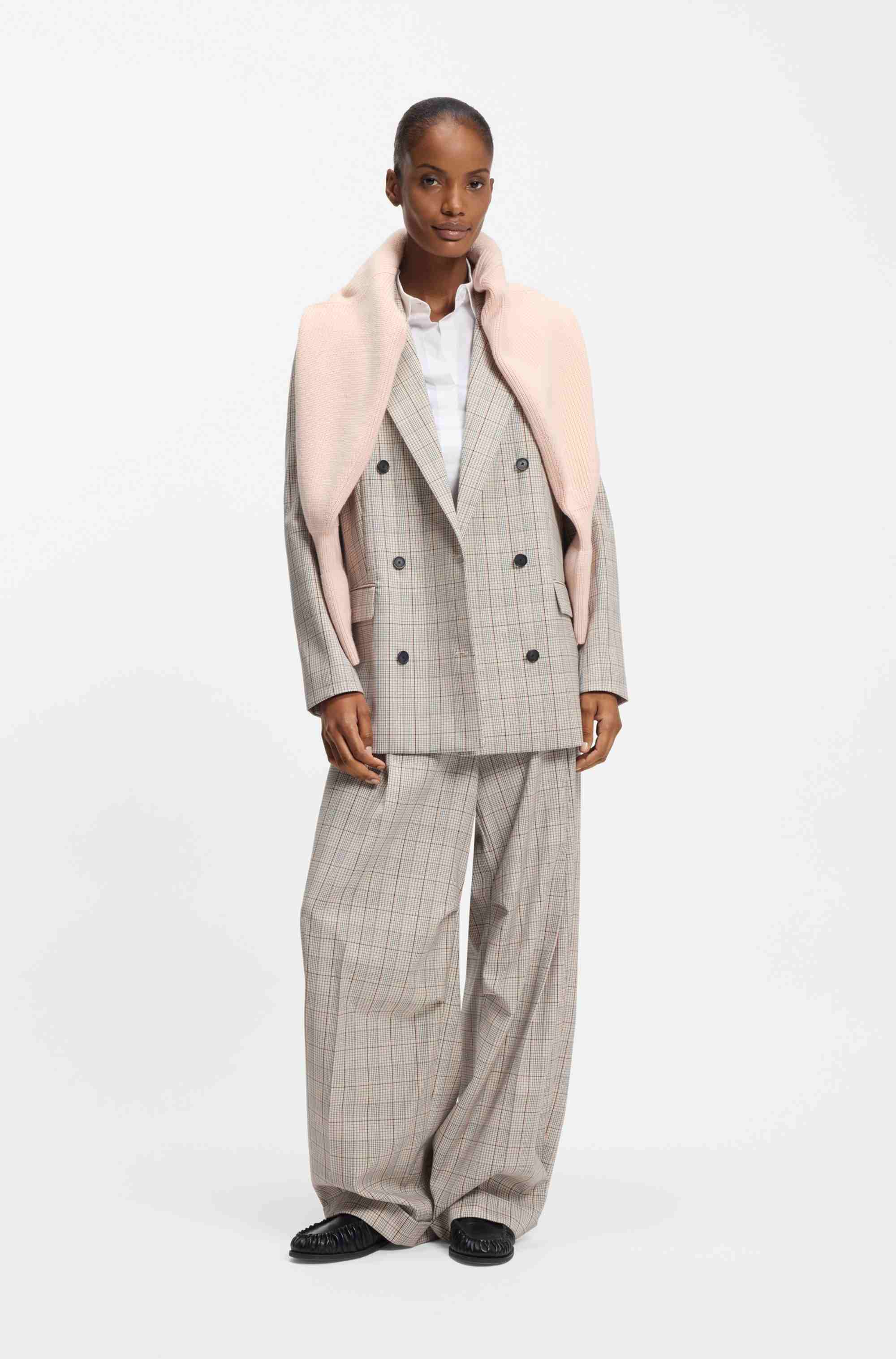 Regular-fit blouse in a cotton blend