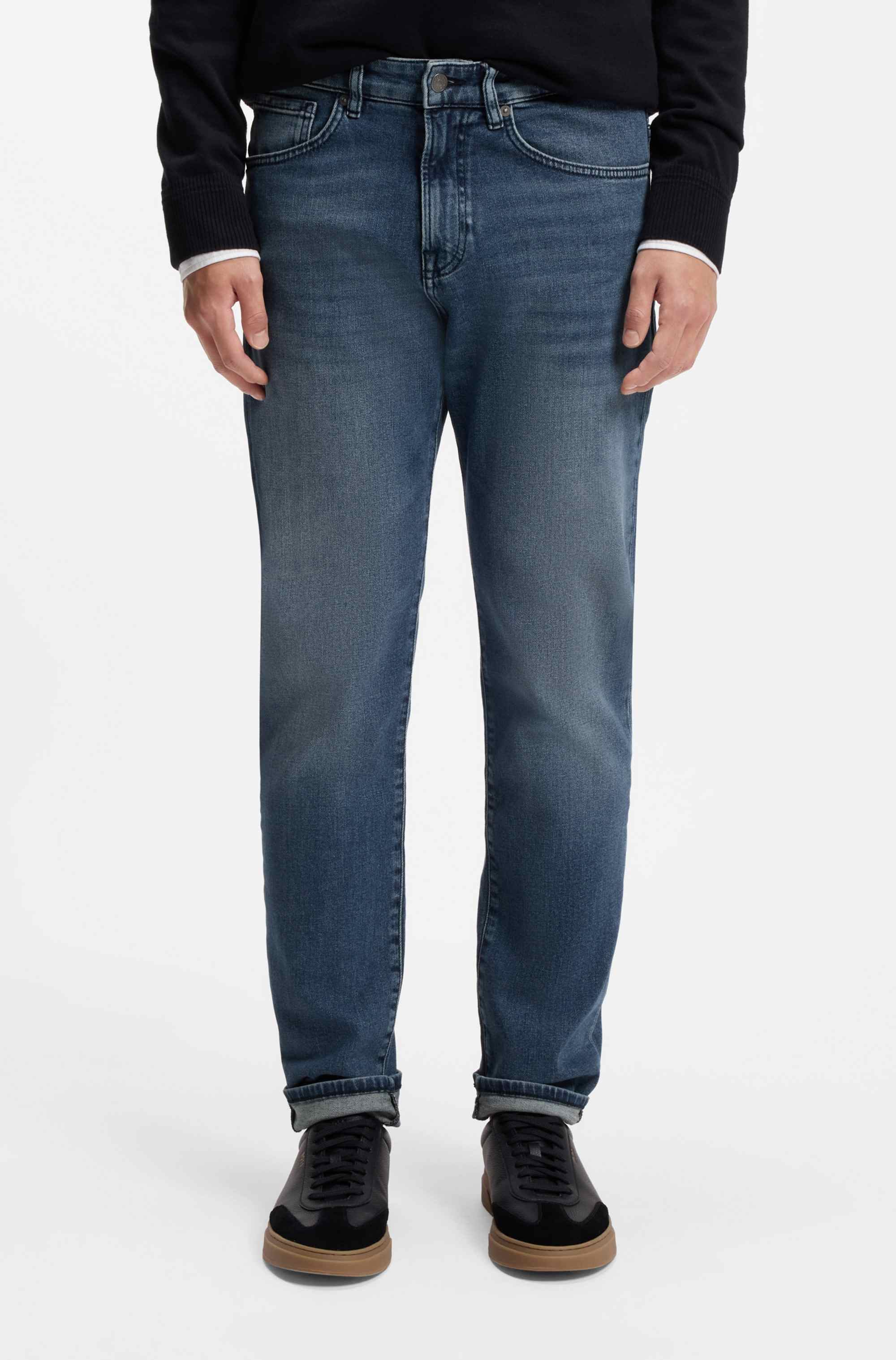 Maine regular-fit jeans in blue comfort-stretch denim