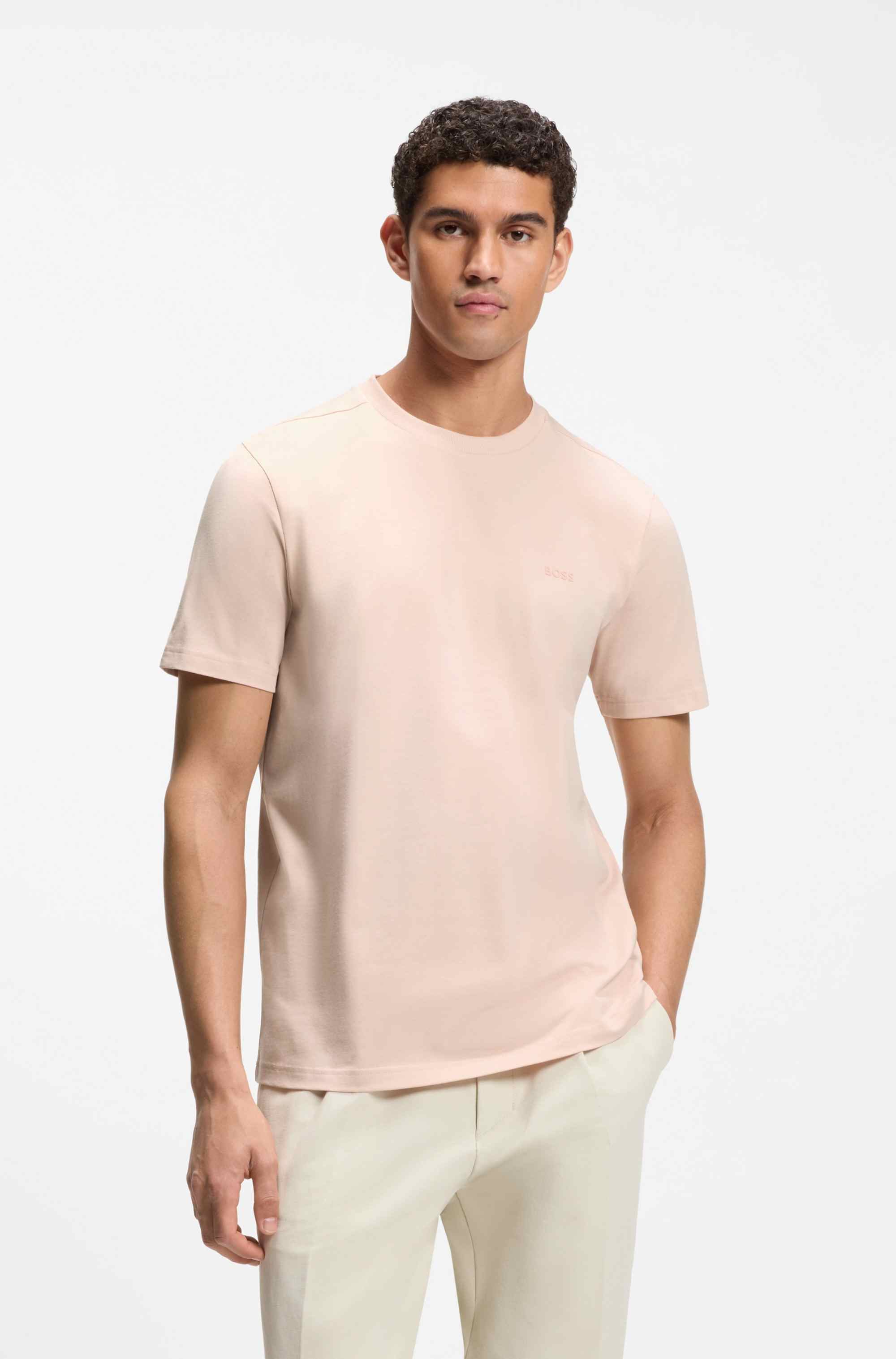 Stretch-cotton T-shirt