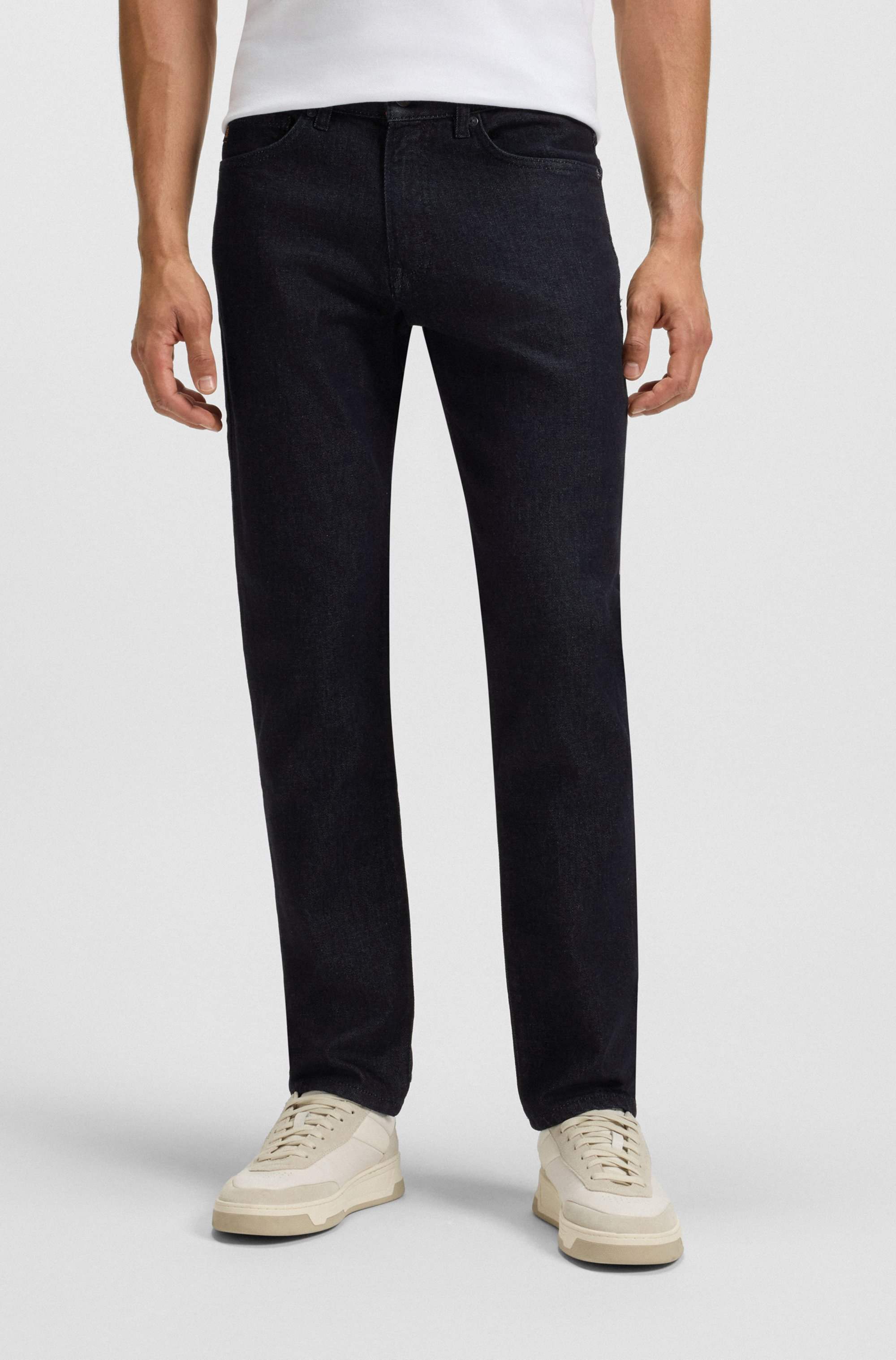 Maine regular-fit jeans in dark-blue stretch denim