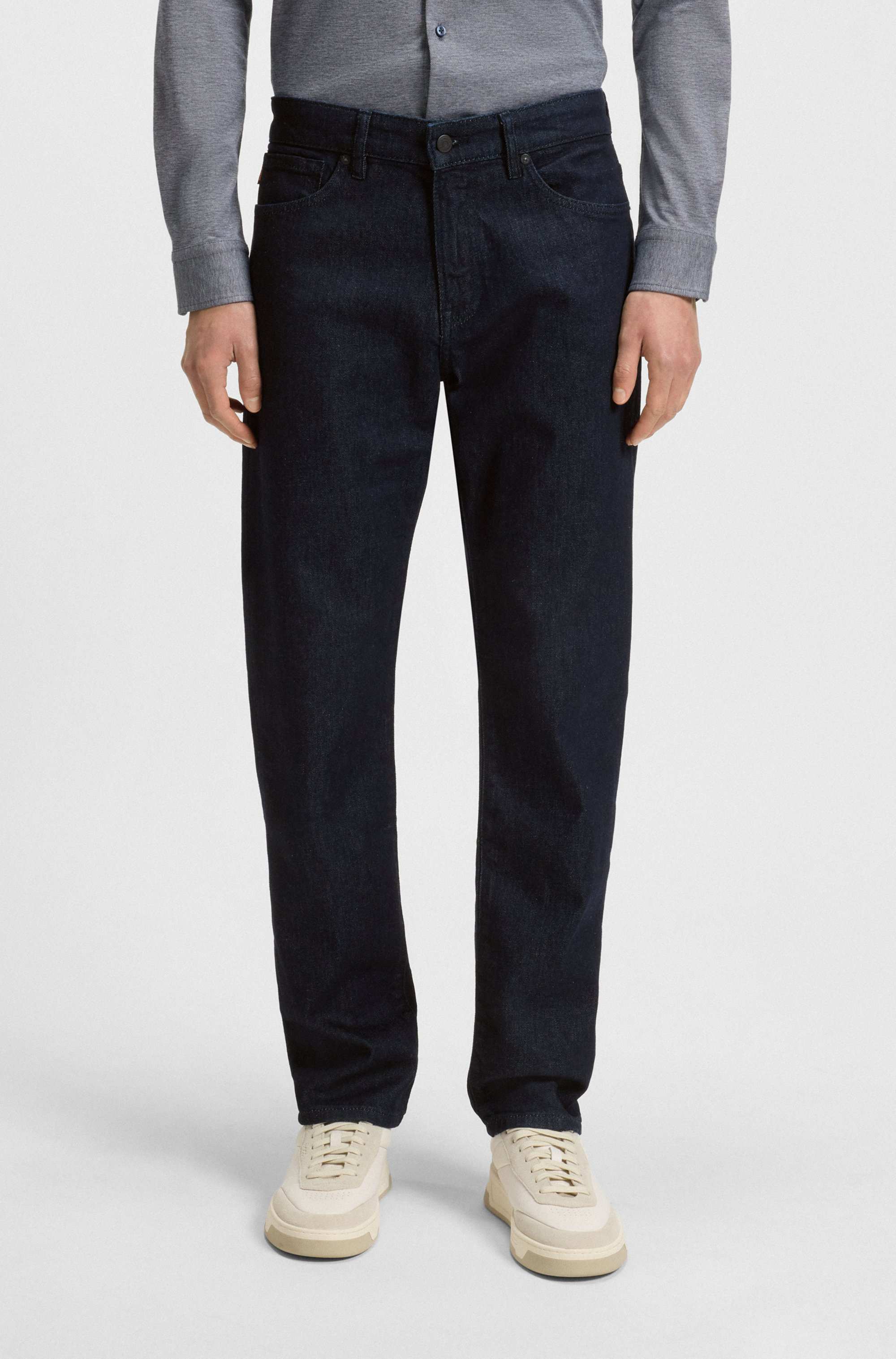 Maine Regular-fit jeans in deep indigo comfort-stretch denim