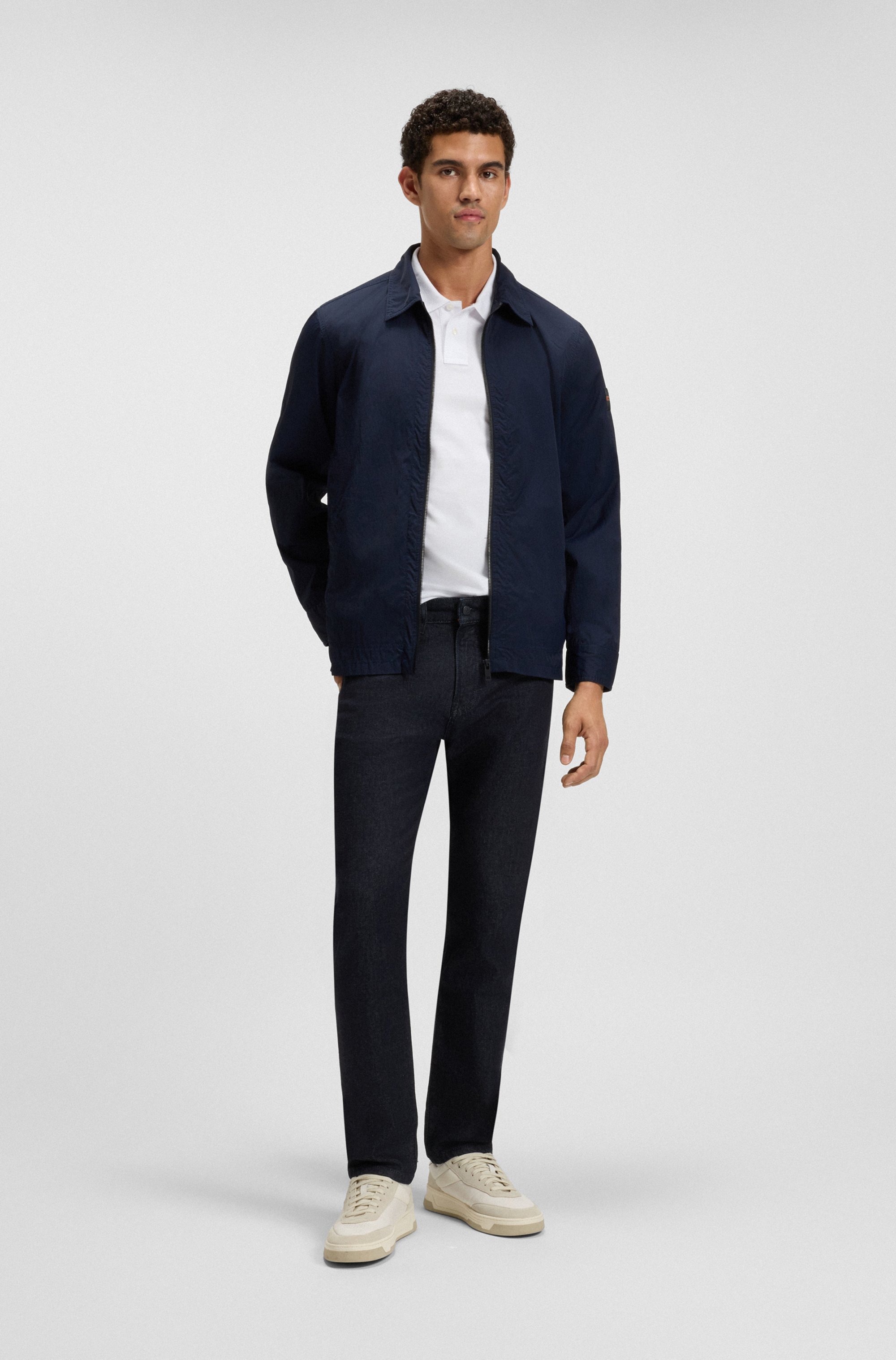 Maine regular-fit jeans in dark-blue stretch denim