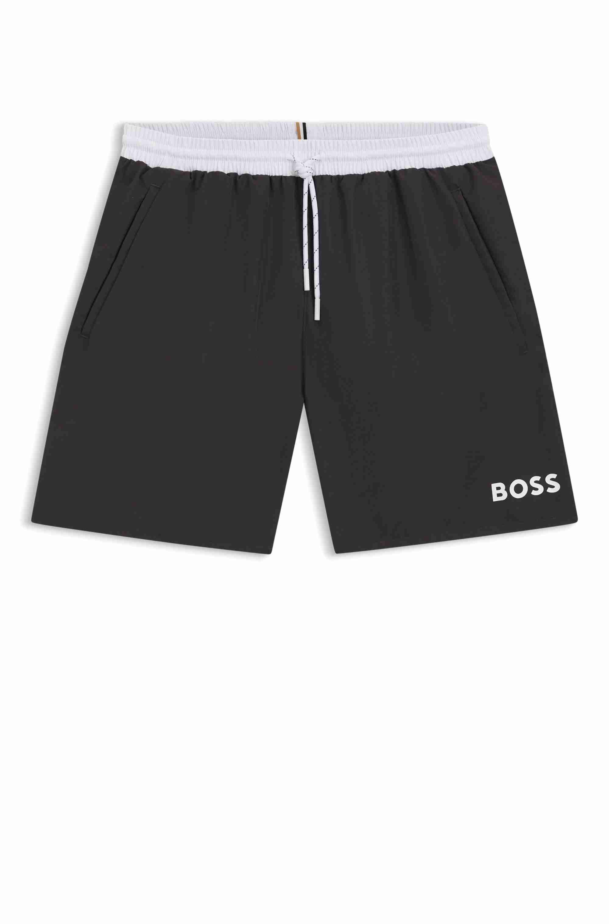 Quick-drying swim shorts with contrast details