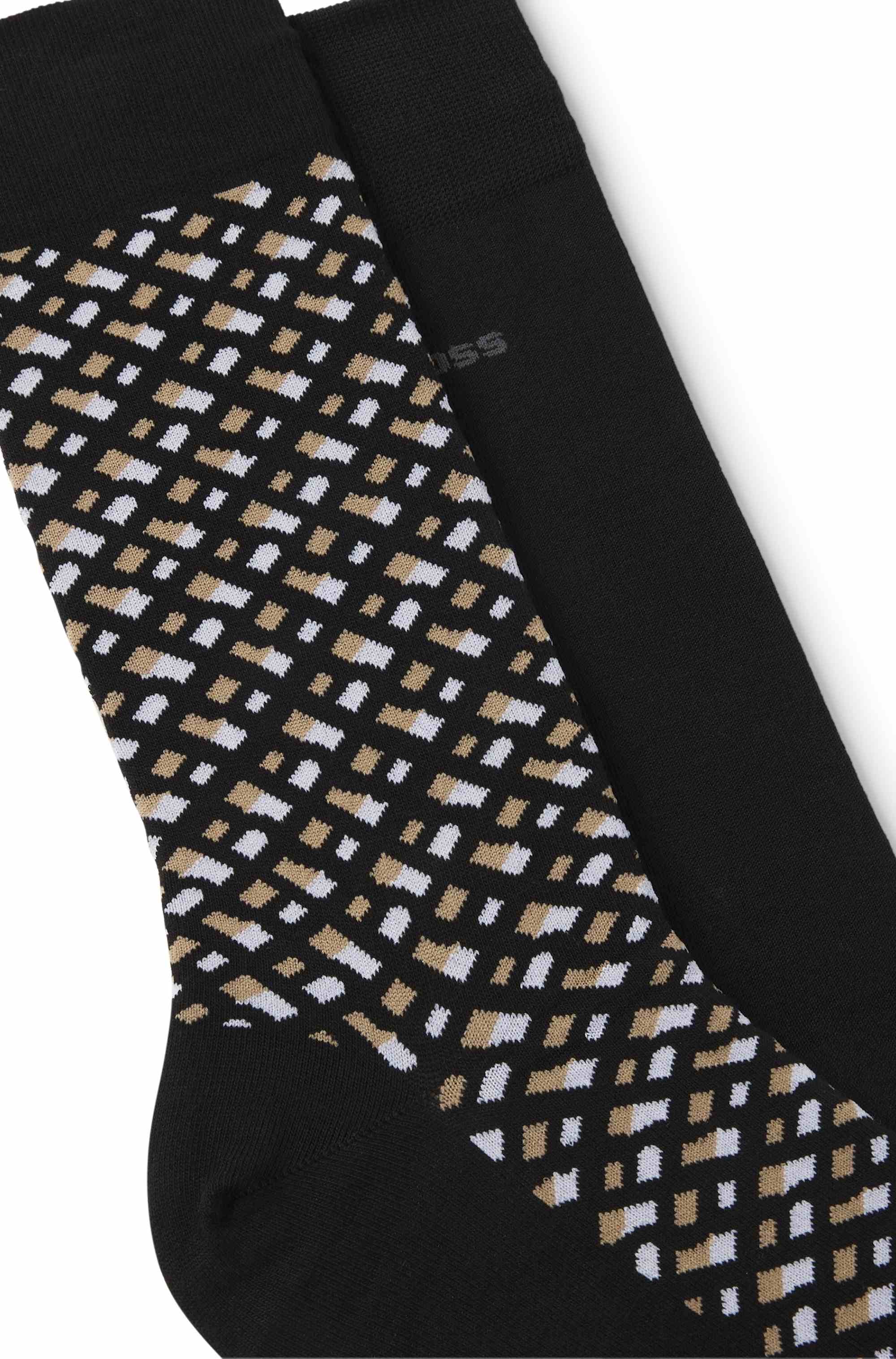 Two-pack of regular-length cotton-blend socks