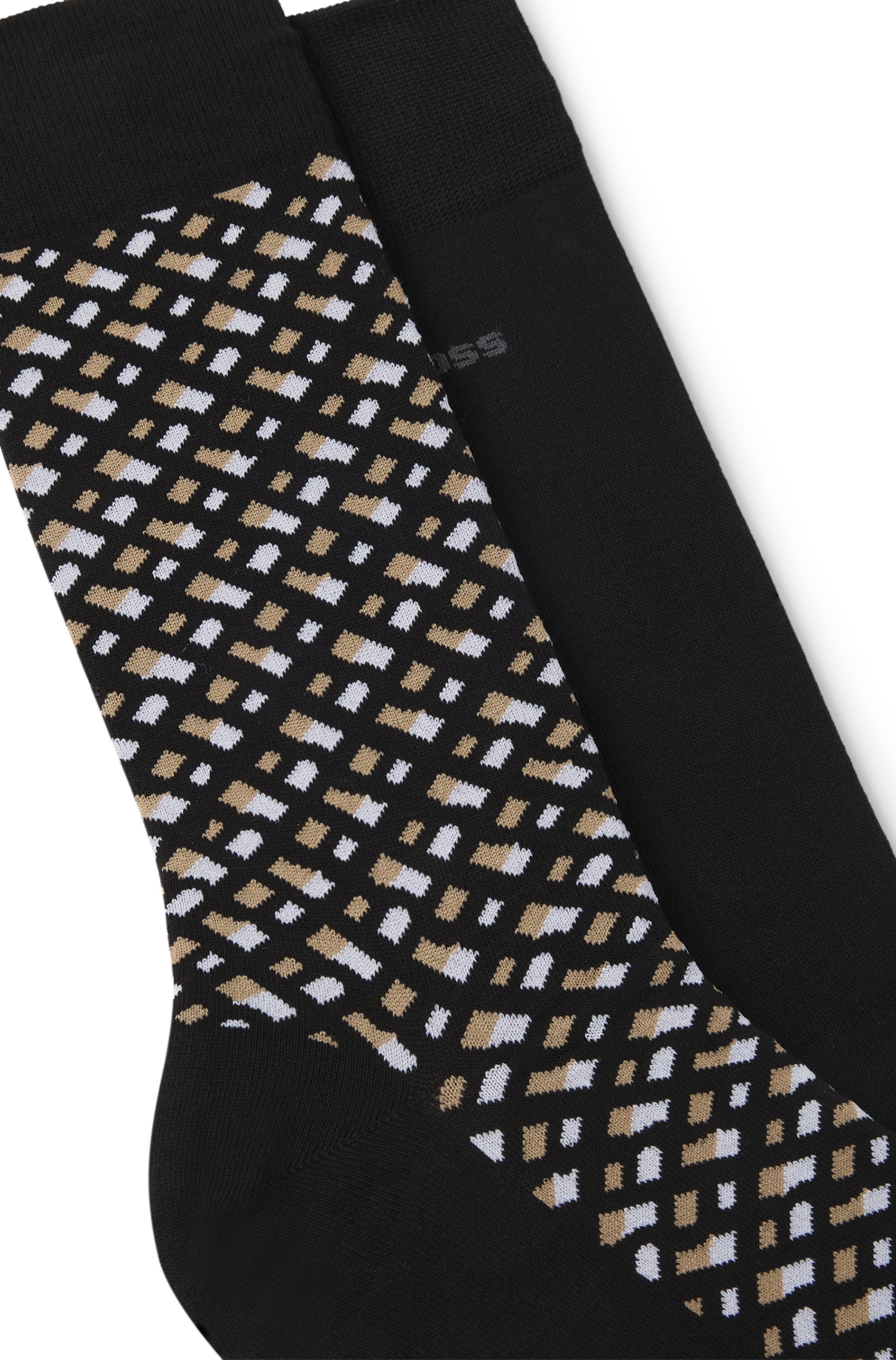 Two-pack of regular-length cotton-blend socks