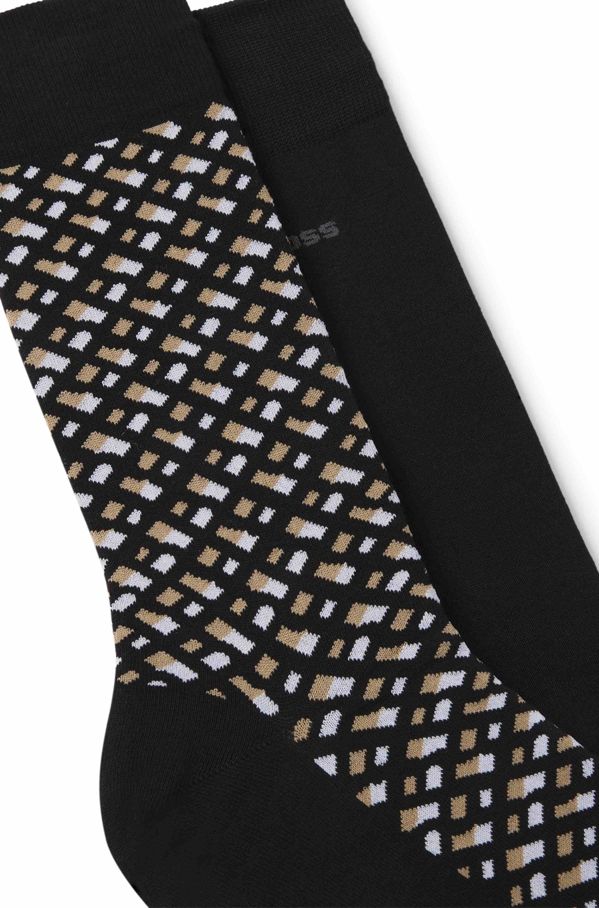 Two-pack of regular-length cotton-blend socks