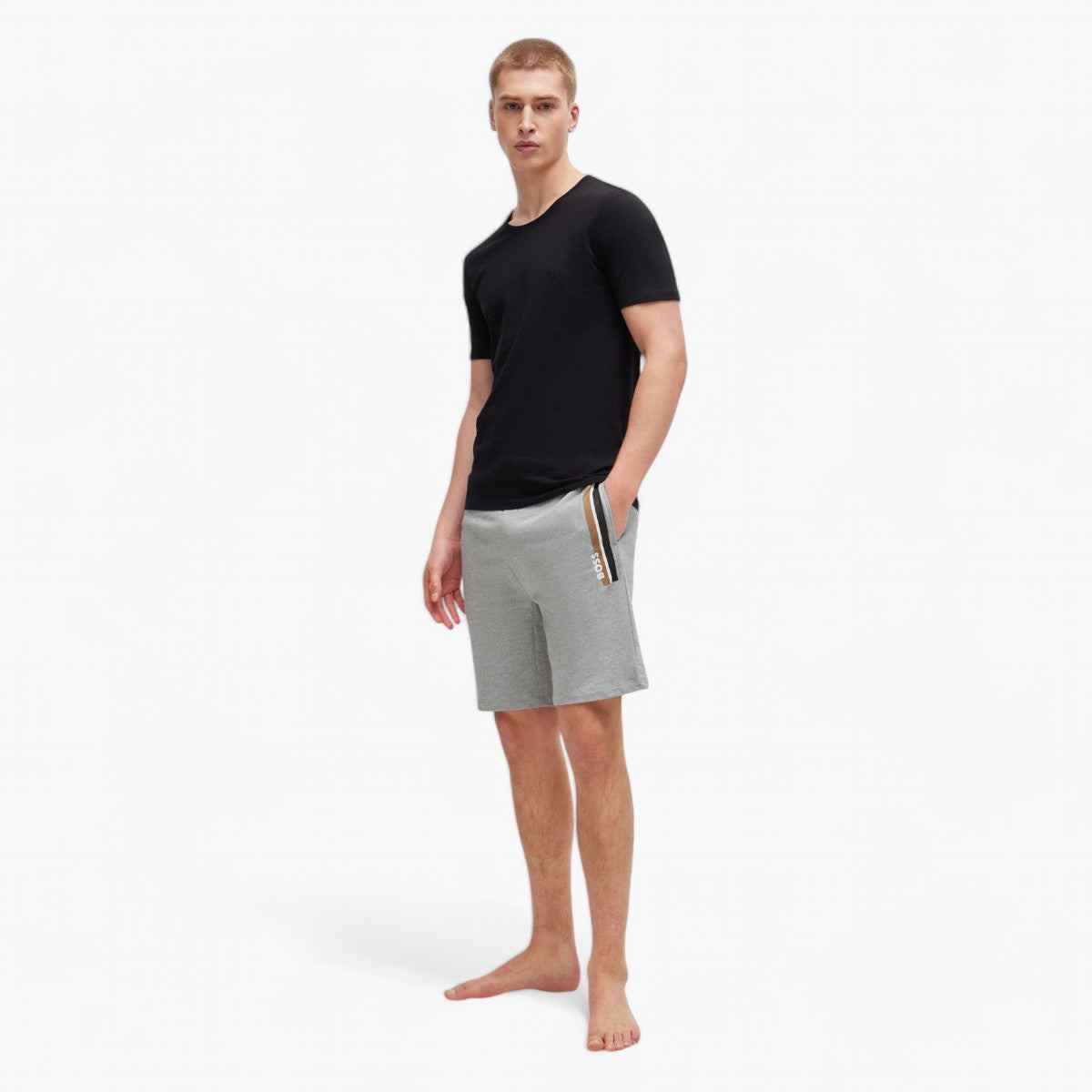 Drawstrong Shorts In French Terry With Stripes And Logo