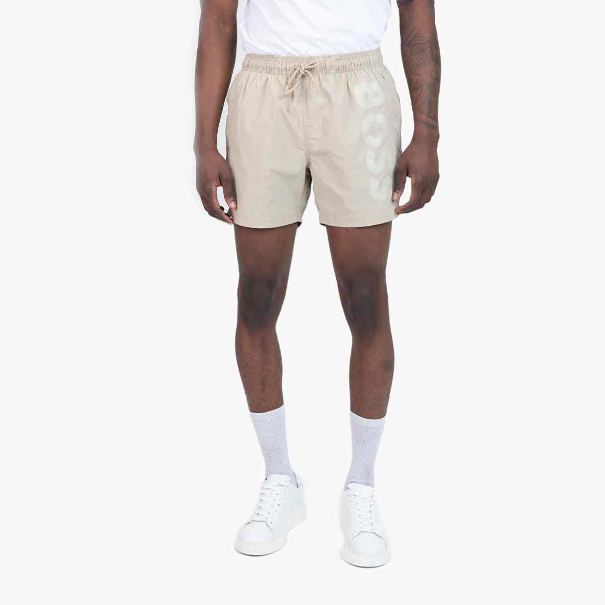 Contrast-Logo Swim Shorts In Quick-Drying Fabric