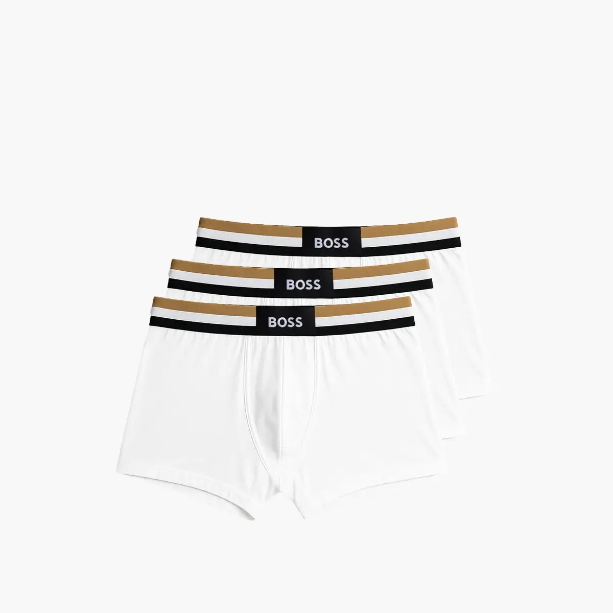 Three-Pack Of Cotton-Blend Trunks With Signature Stripe