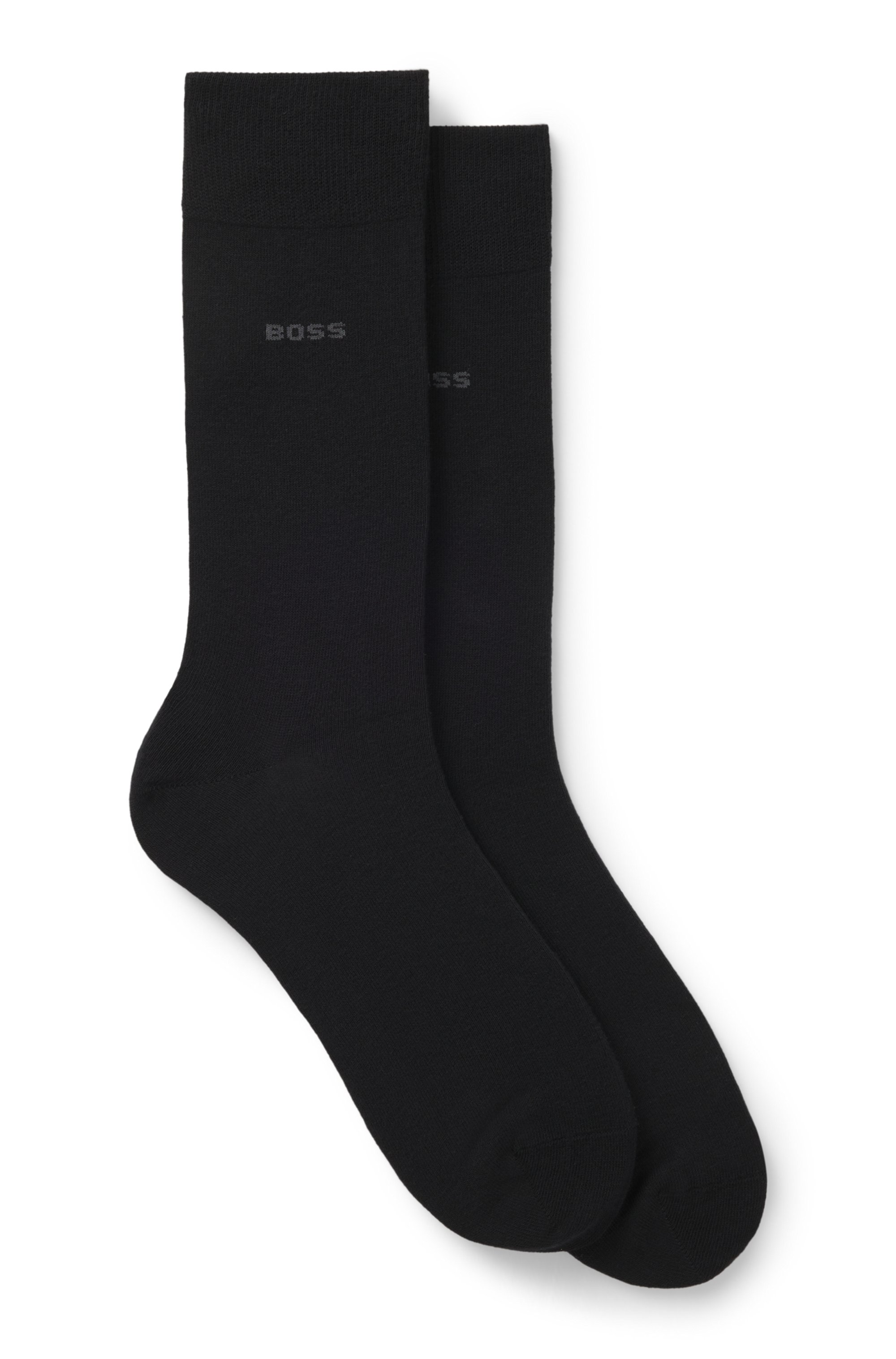 Two-pack of regular-length cotton-blend socks