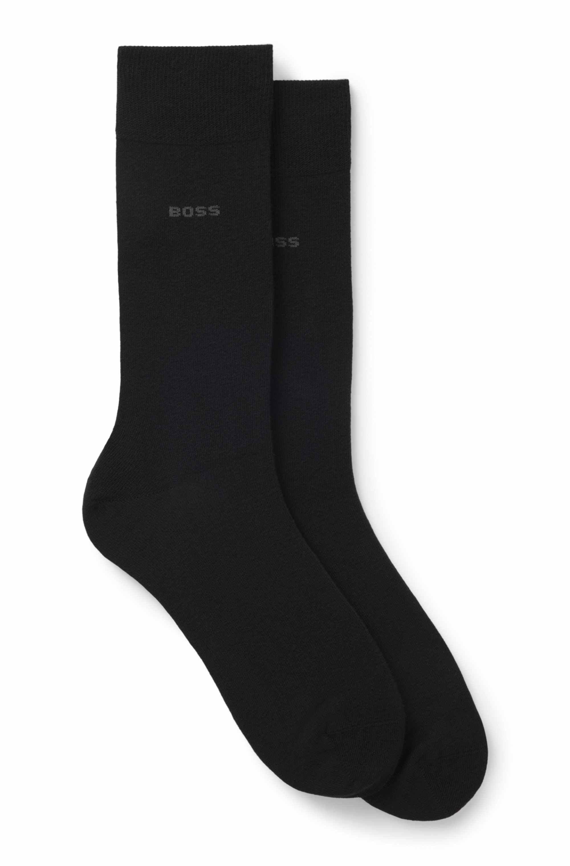 Two-pack of regular-length cotton-blend socks