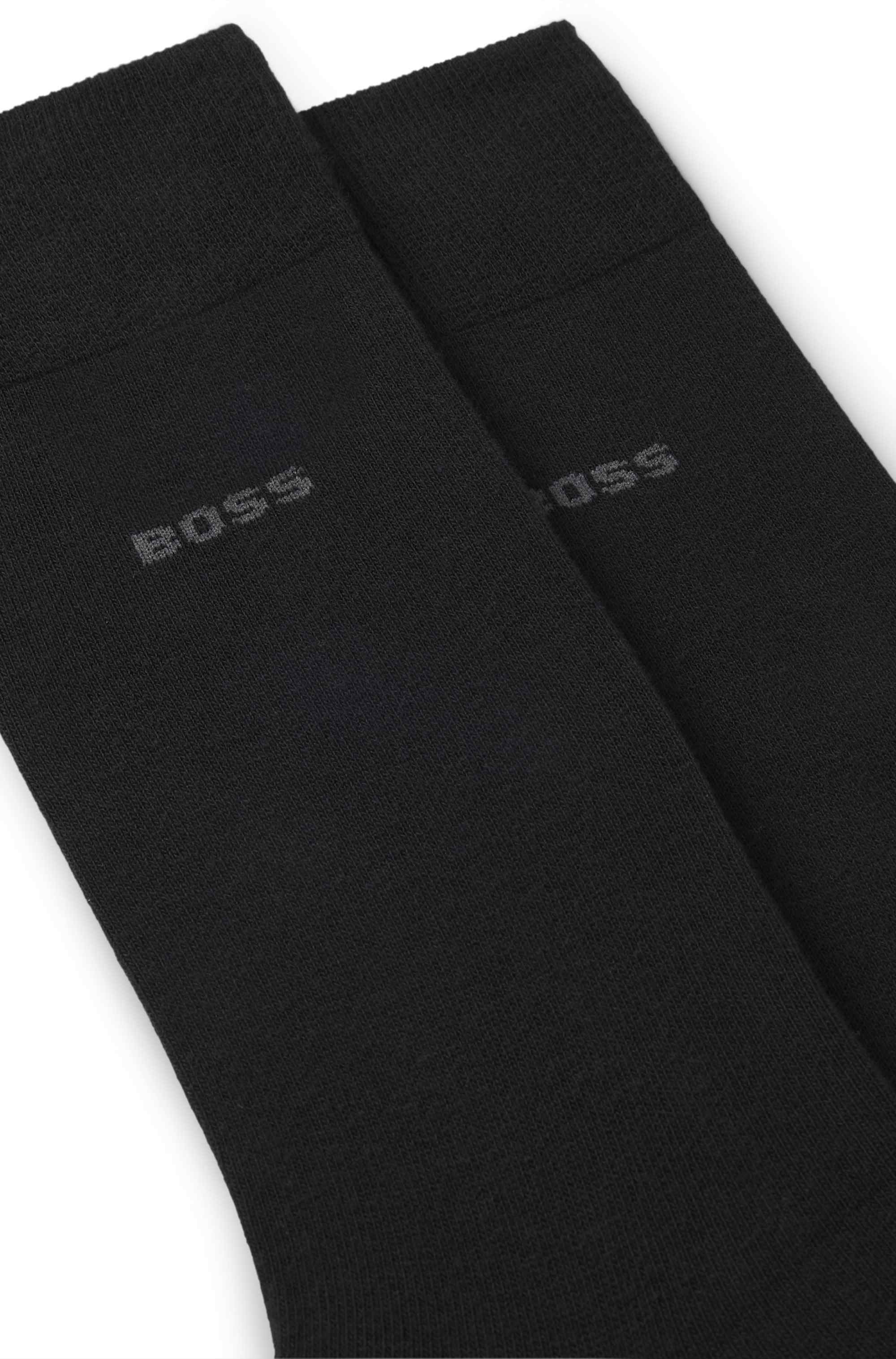Two-pack of regular-length socks in a cotton blend