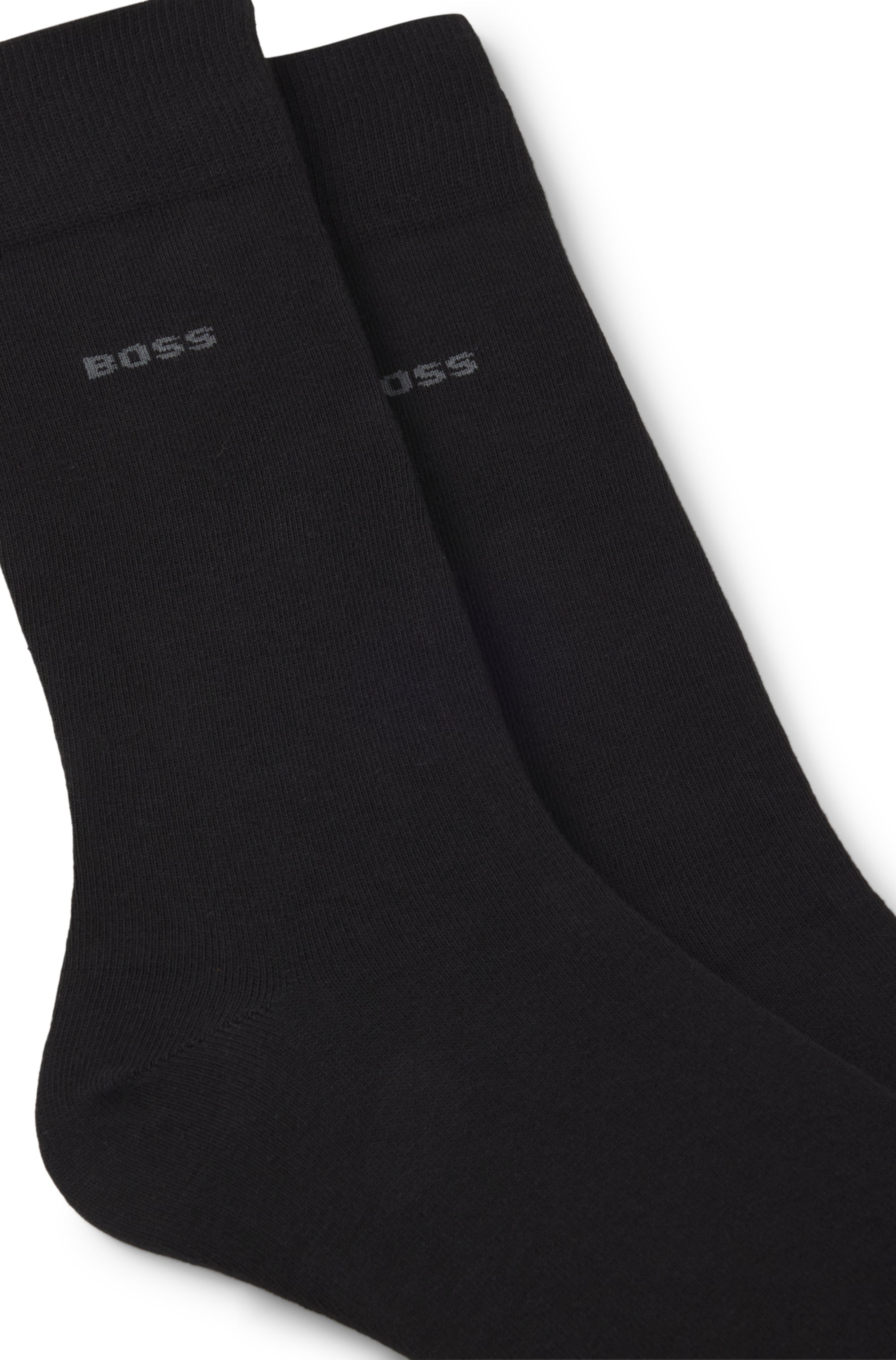 Two-pack of regular-length cotton-blend socks
