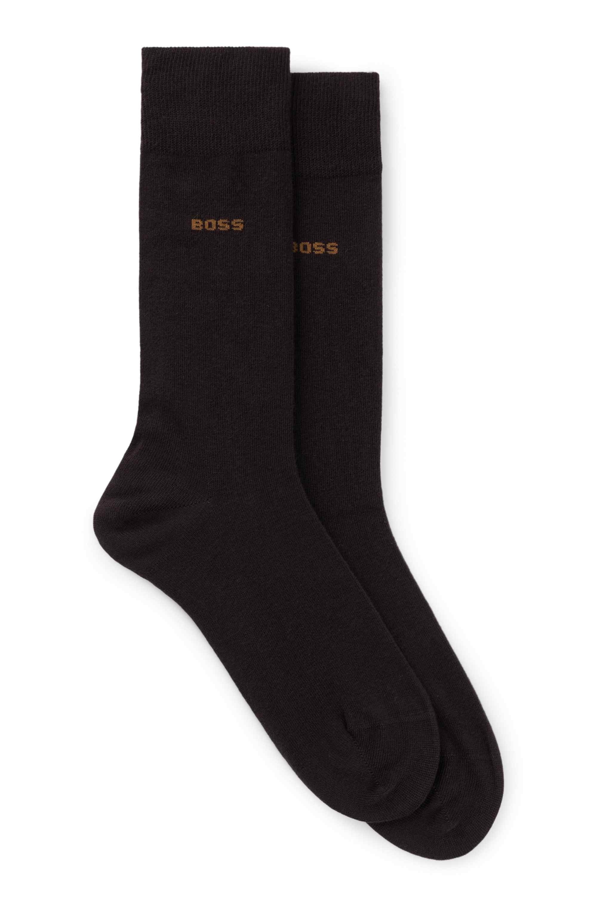 Two-pack of regular-length cotton-blend socks