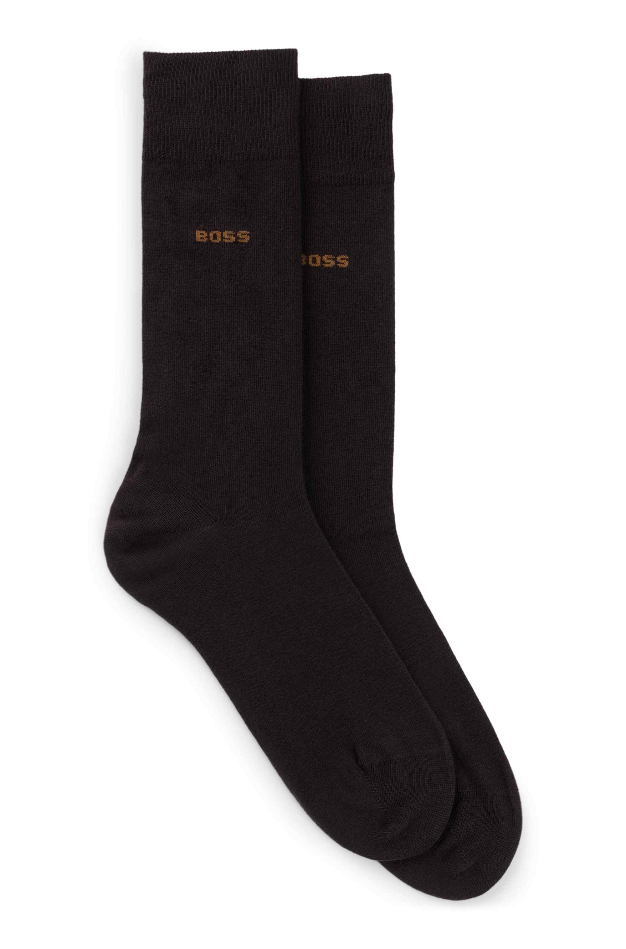 Two-pack of regular-length socks in a cotton blend
