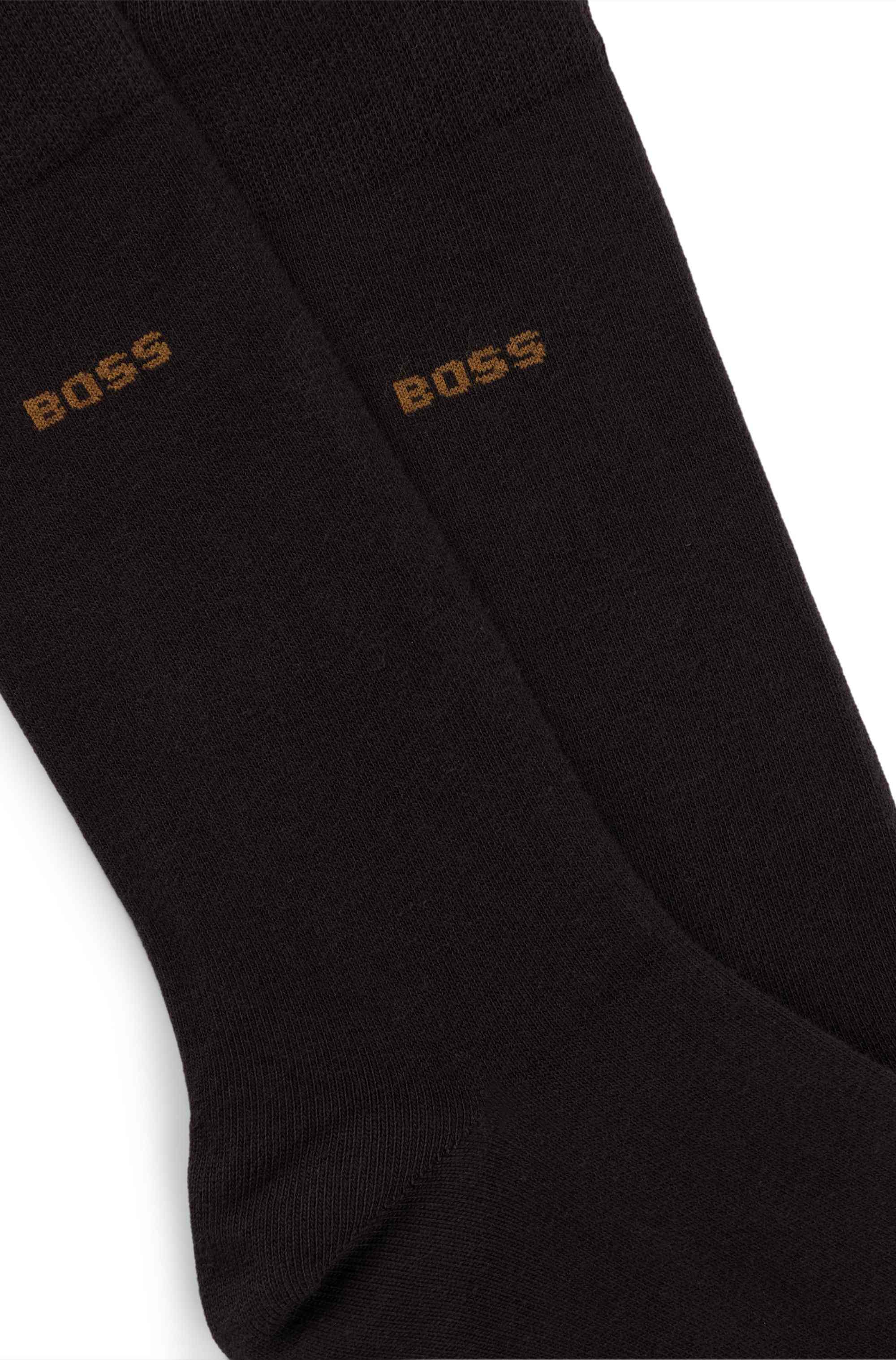 Two-pack business socks in soft compact cotton