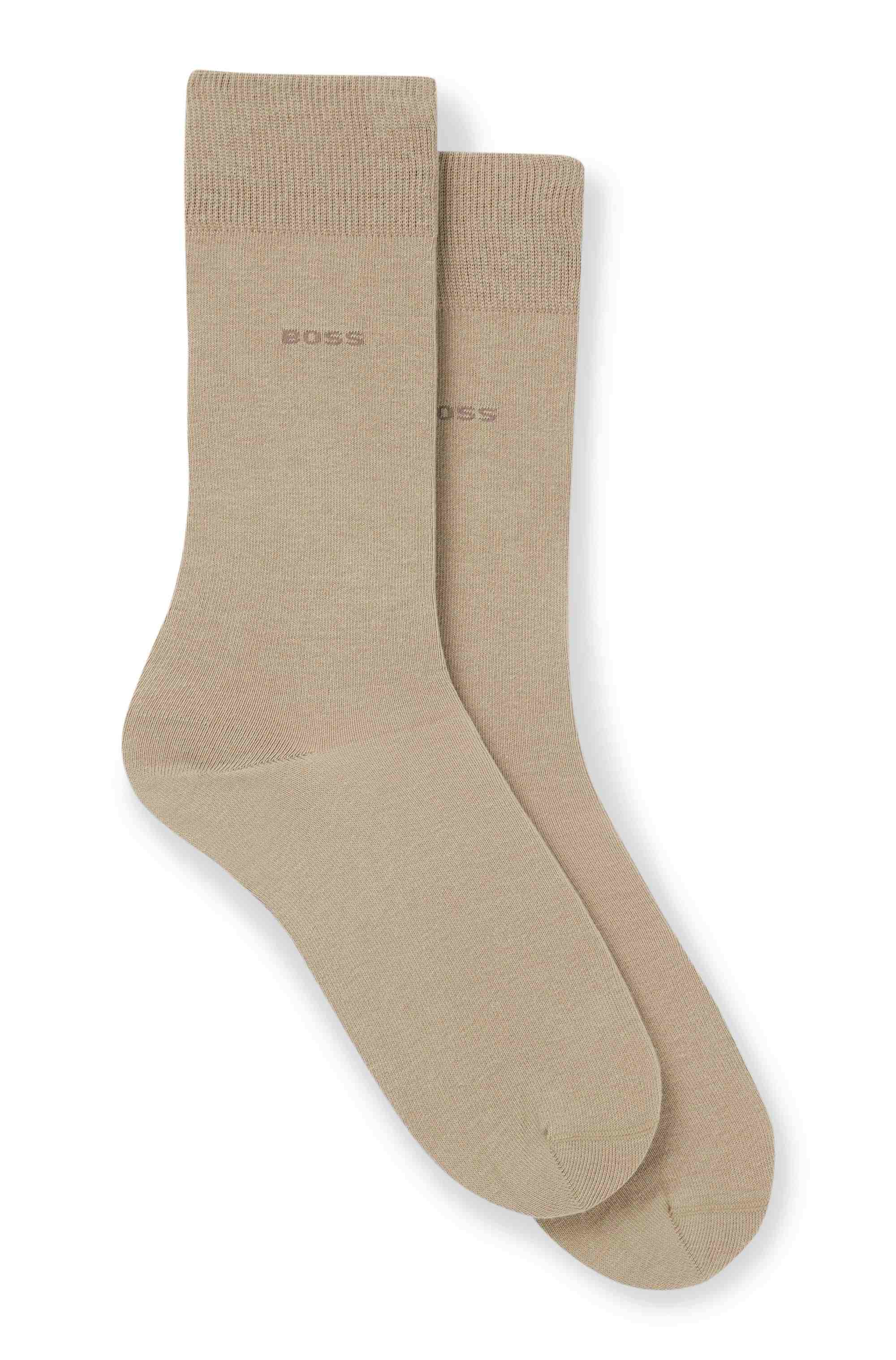 Two-pack of regular-length socks in a cotton blend