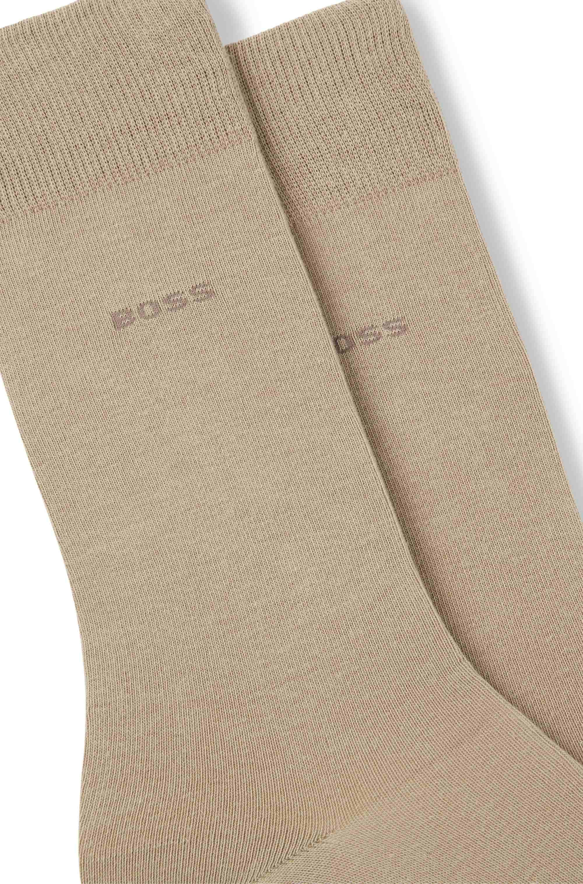 Two-pack of regular-length socks in a cotton blend