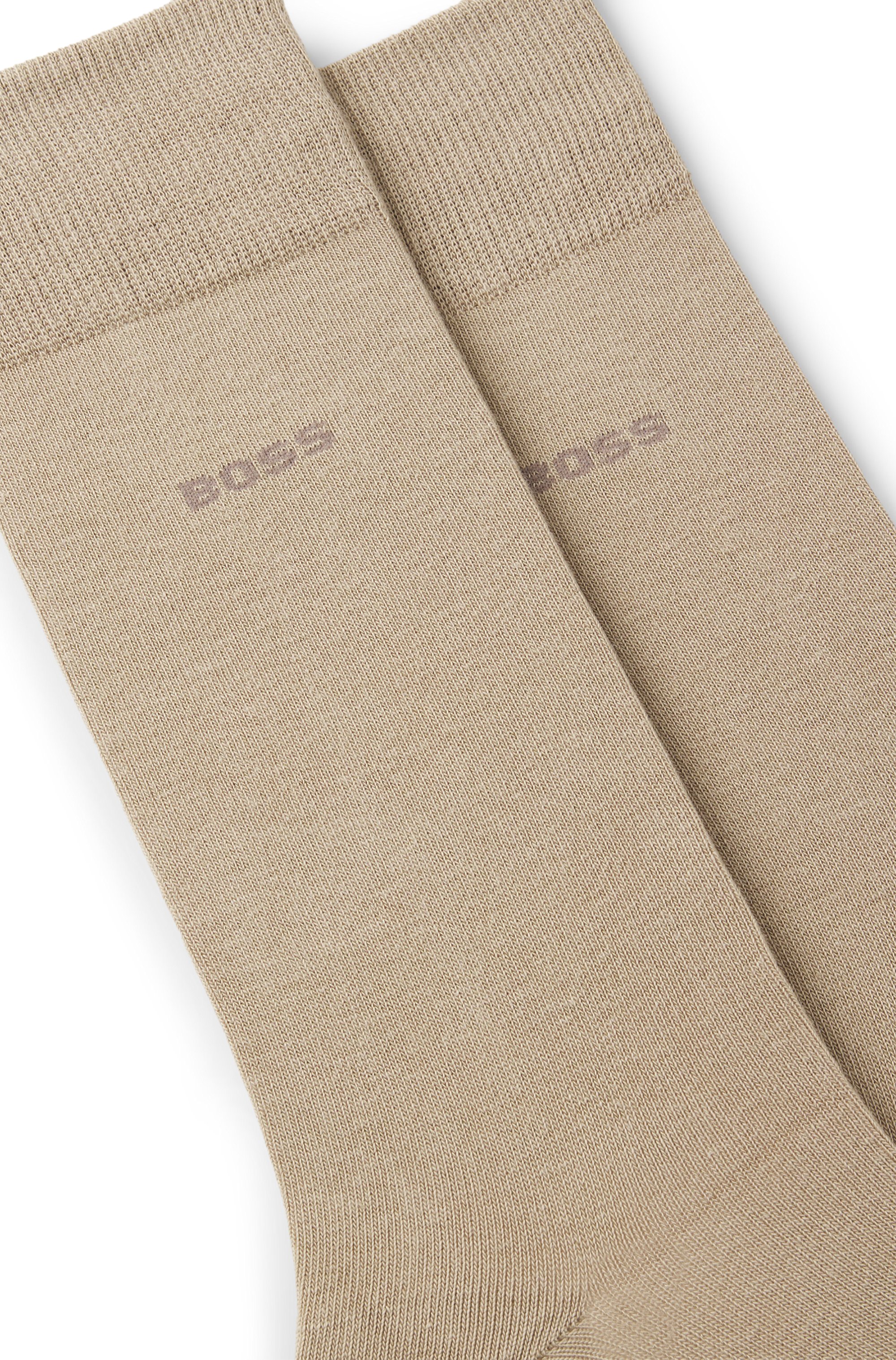 Two-pack of regular-length cotton-blend socks