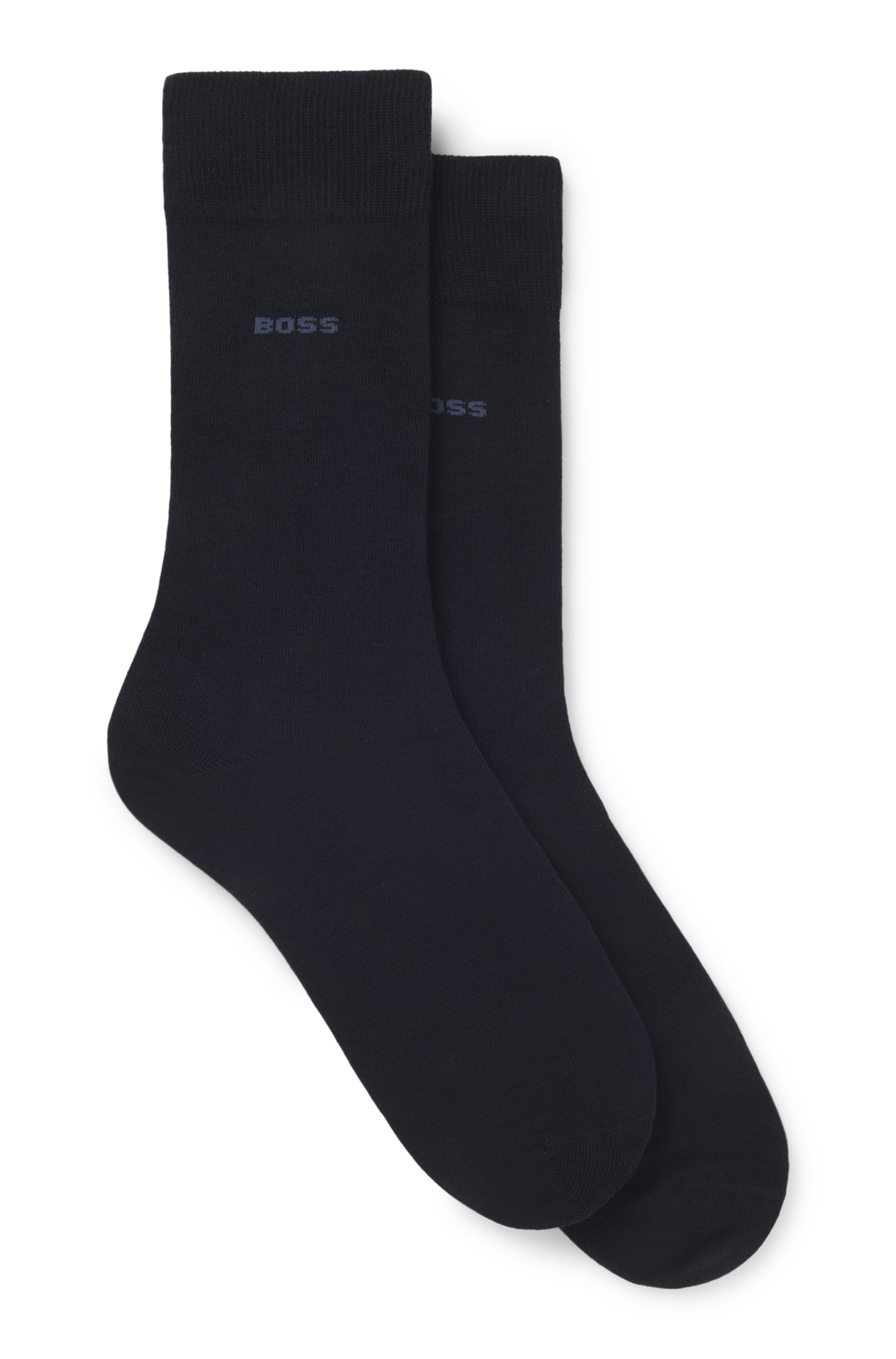 Two-pack of regular-length cotton-blend socks