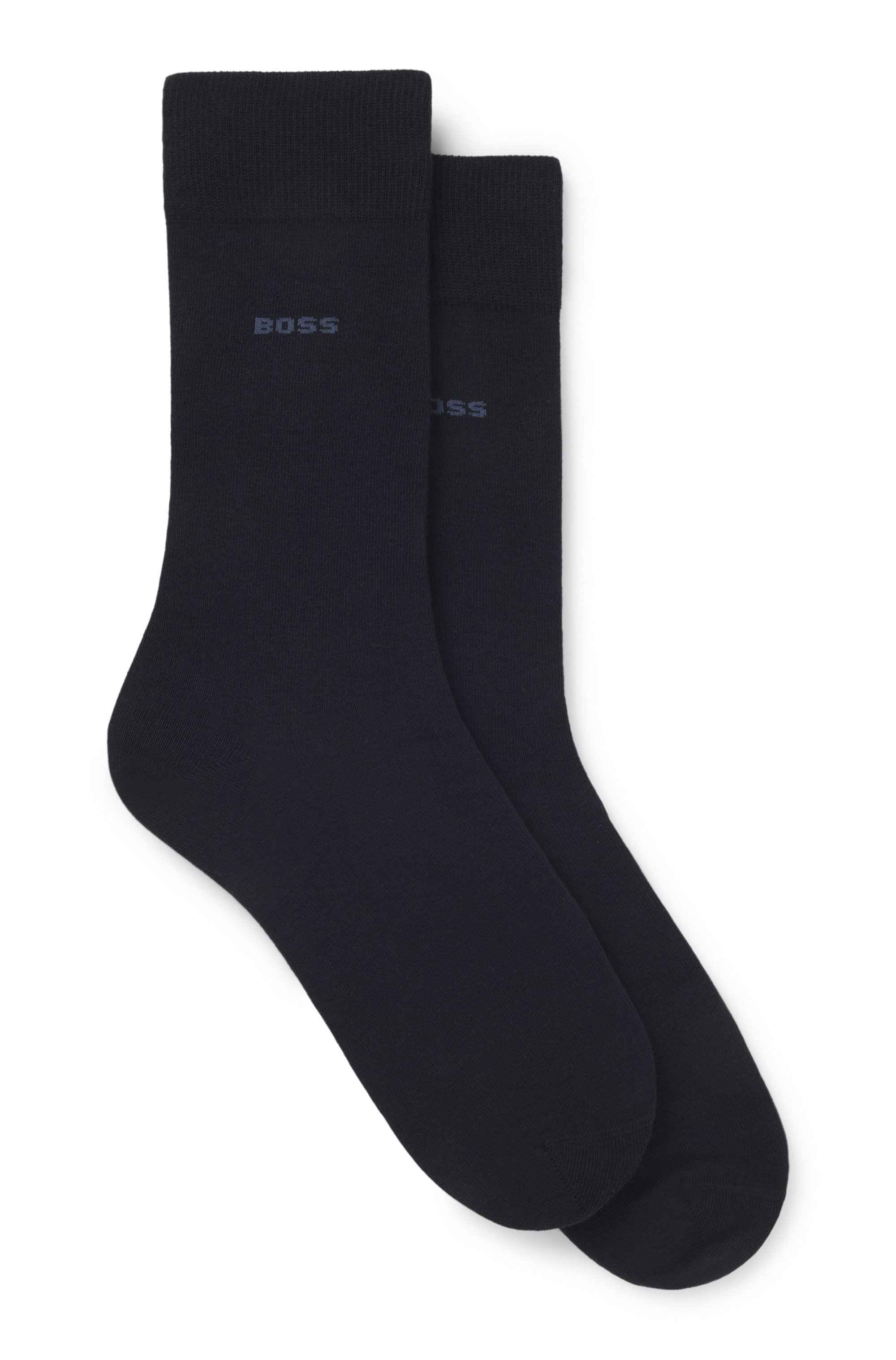Two-pack of regular-length socks in a cotton blend