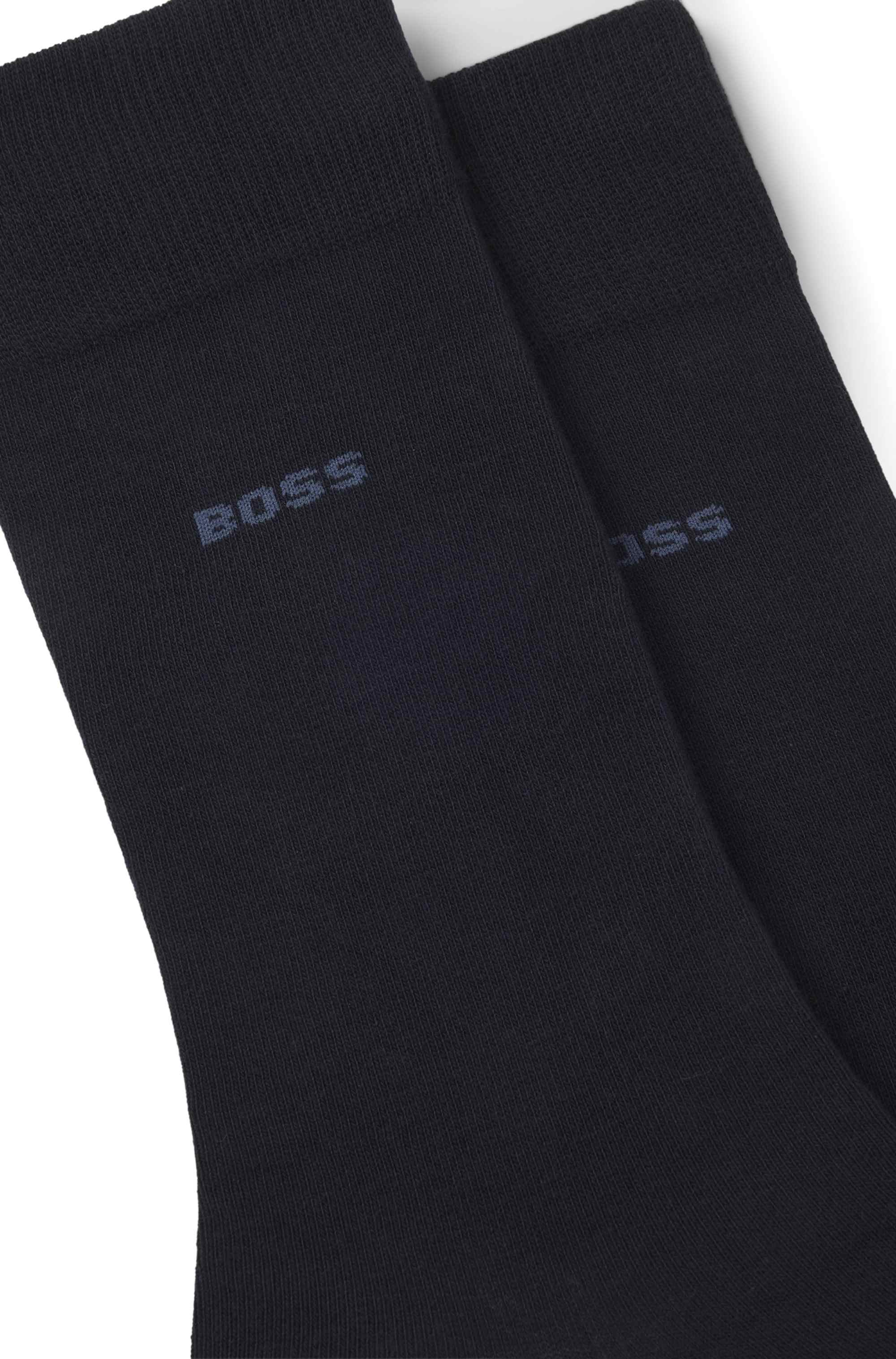 Two-pack of regular-length socks in a cotton blend