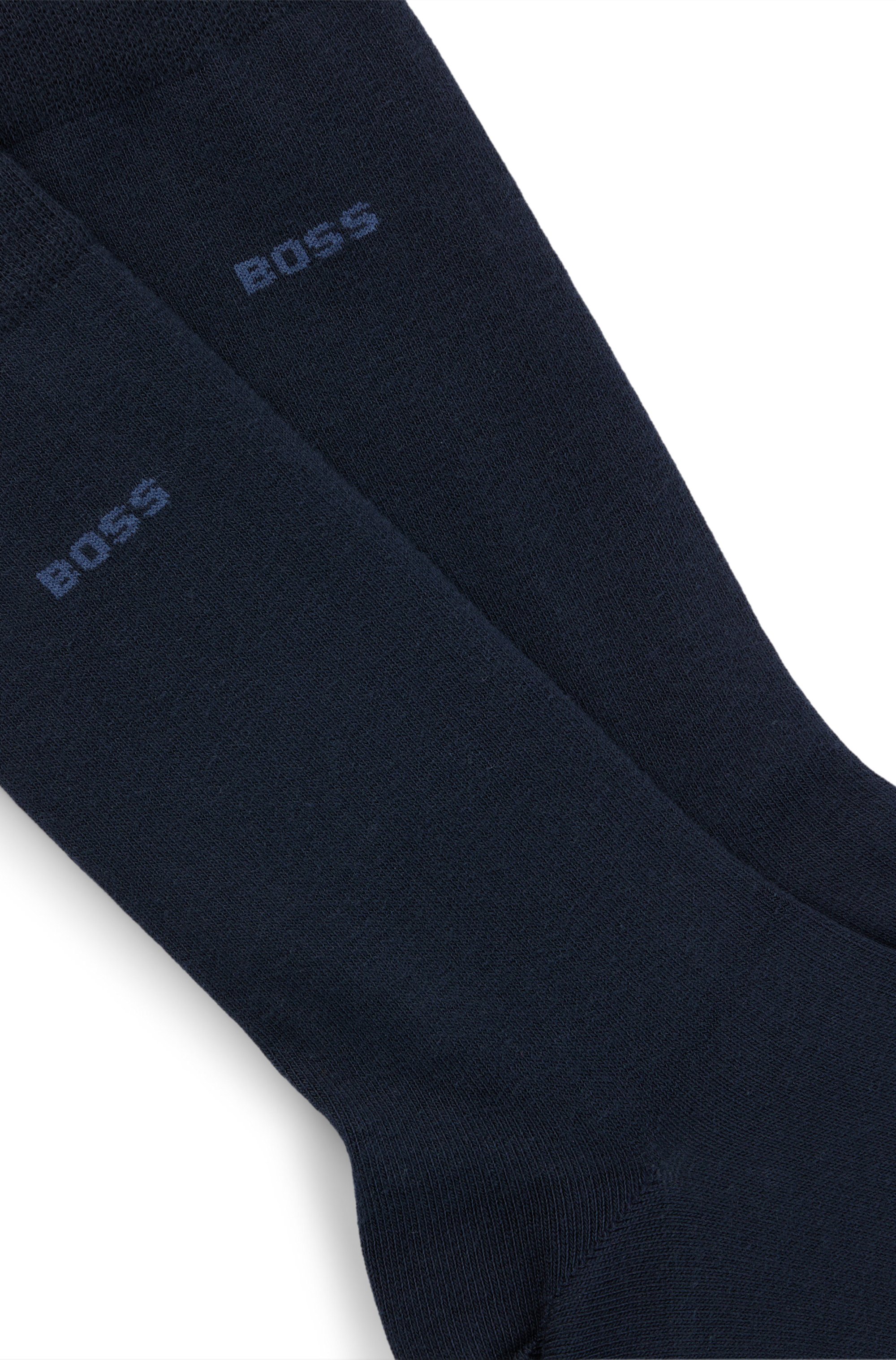 Two-pack of regular-length cotton-blend socks