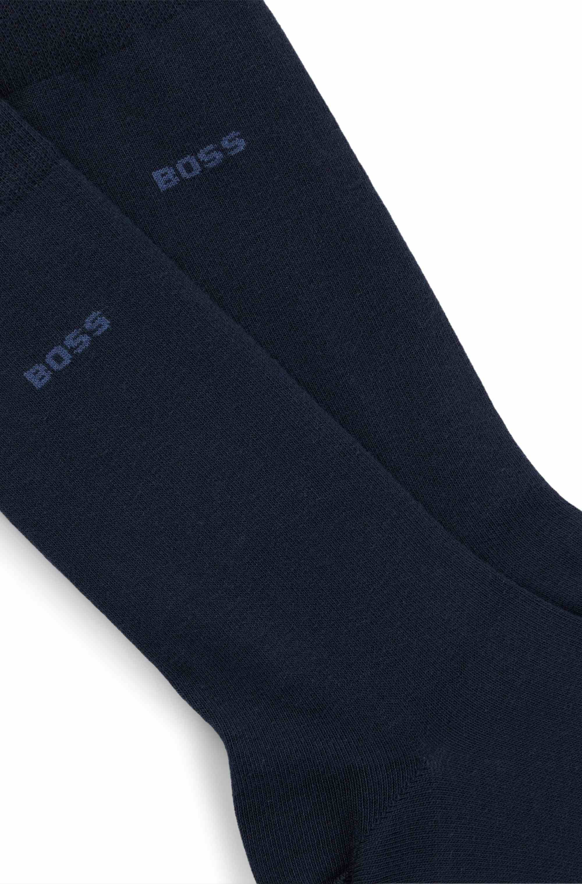 Two-pack of regular-length cotton-blend socks