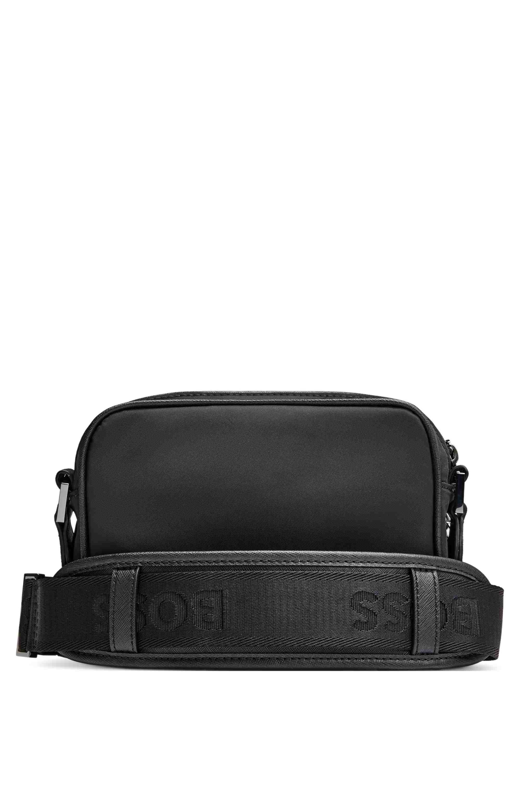 Twill crossbody bag with Double B monogram