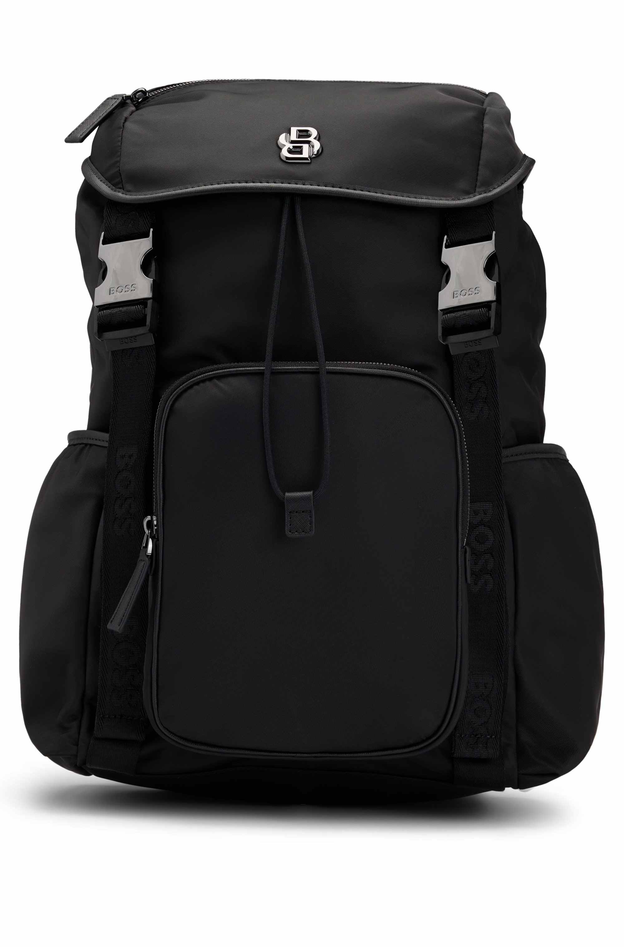 Twill backpack with Double B monogram