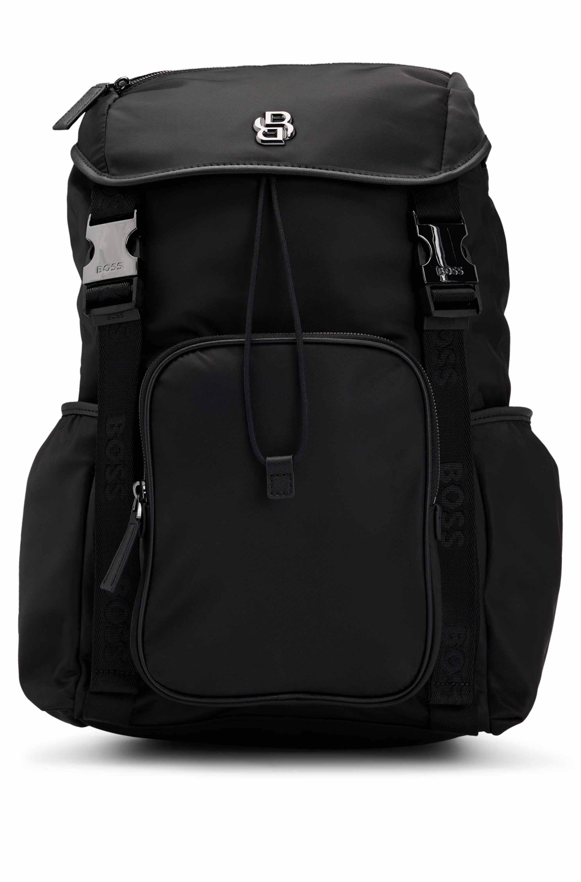 Twill backpack with Double B monogram