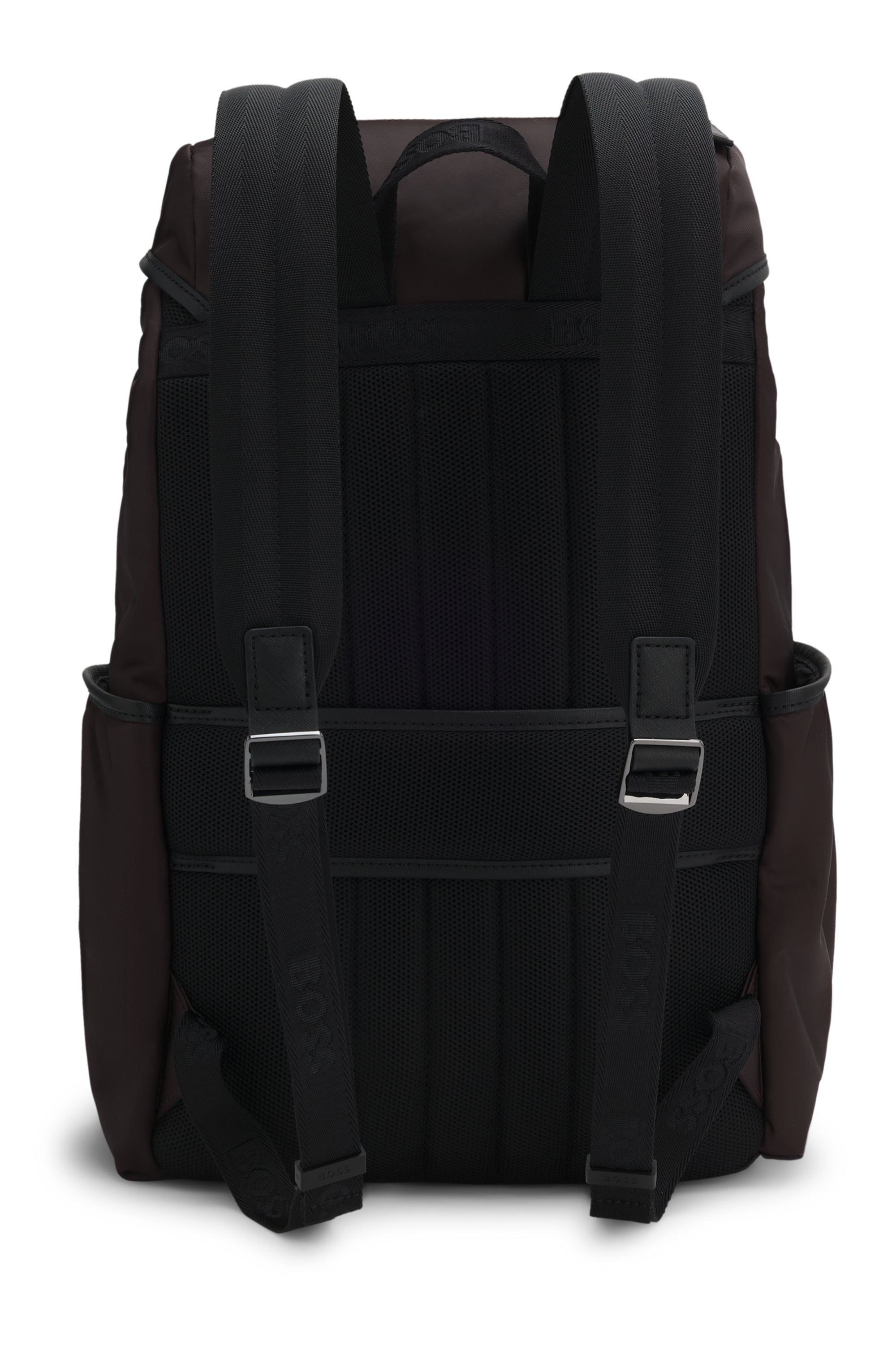 Flap backpack with Double B monogram hardware