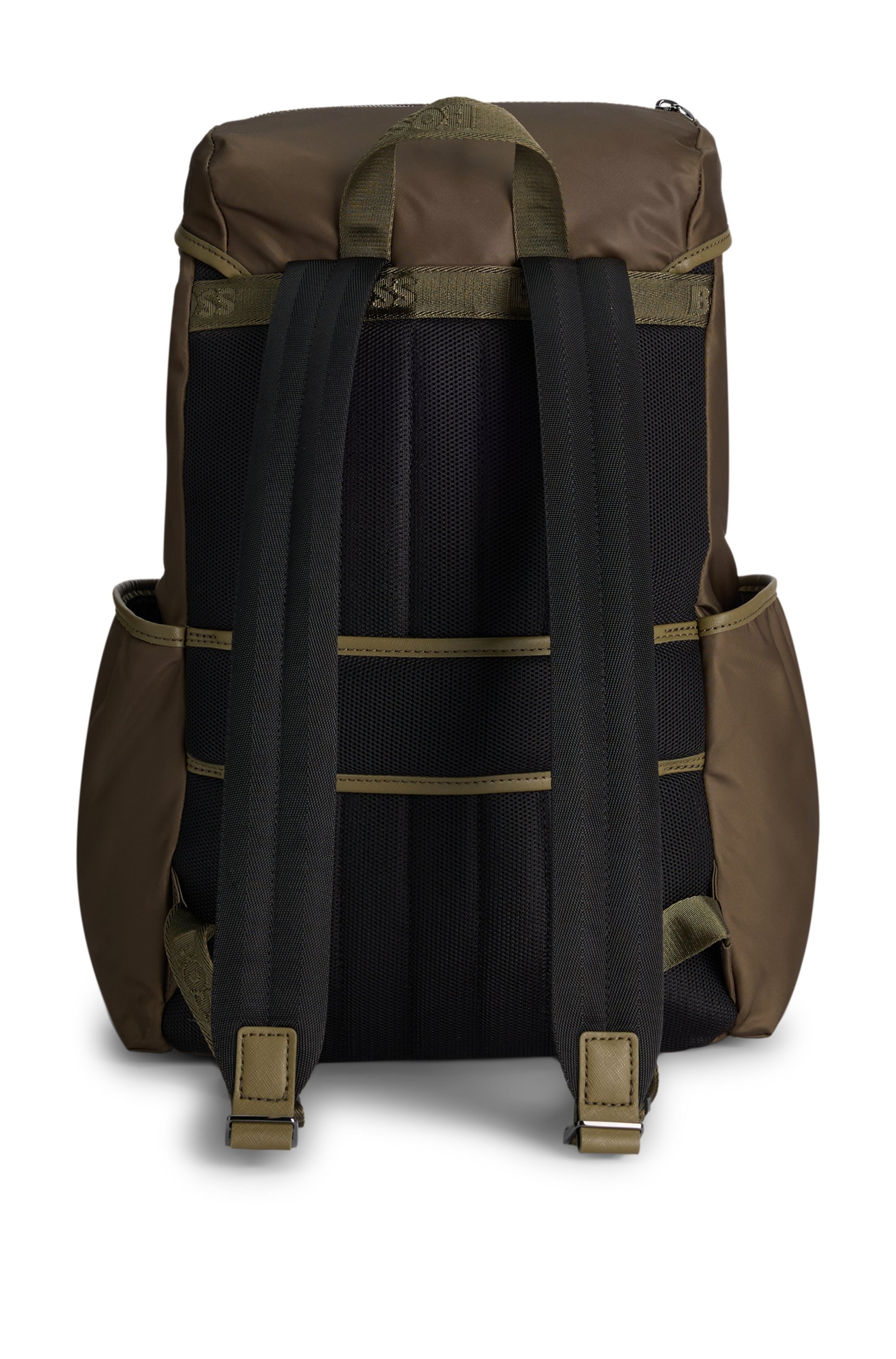 Twill backpack with Double B monogram