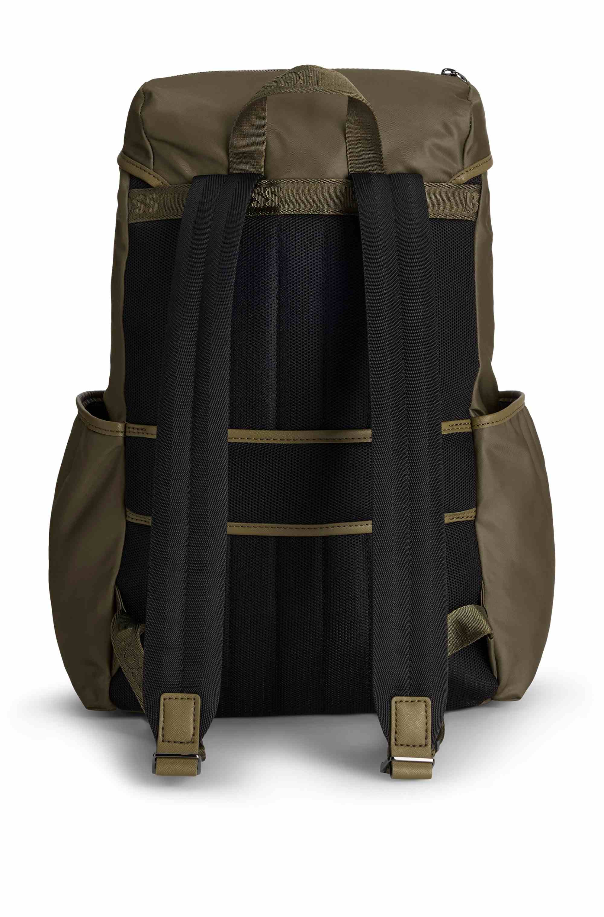 BOSS SELECTED BY SHOHEI OHTANI Multi-pocket backpack with Double B monogram trim