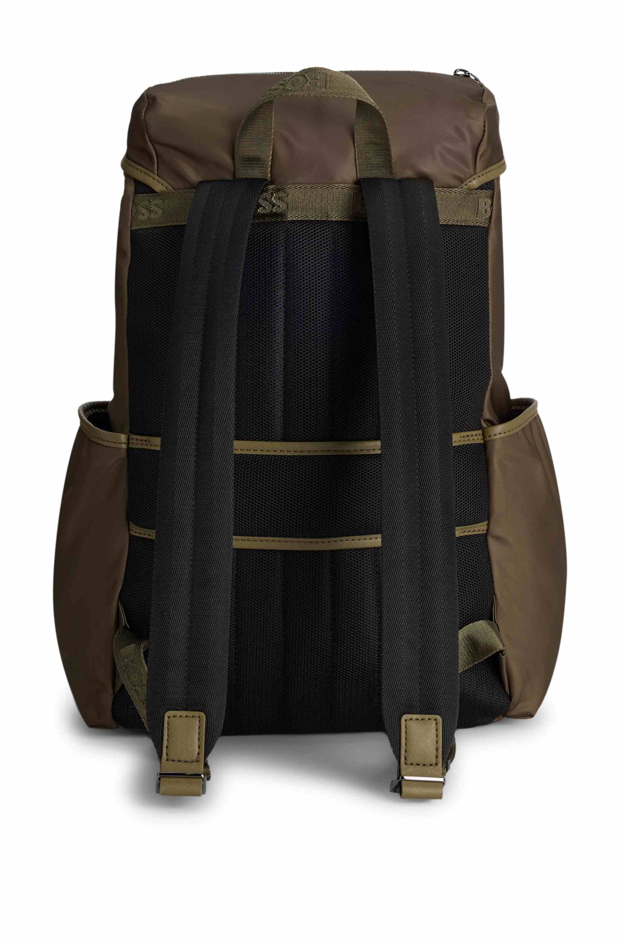 BOSS SELECTED BY SHOHEI OHTANI Multi-pocket backpack with Double B monogram trim