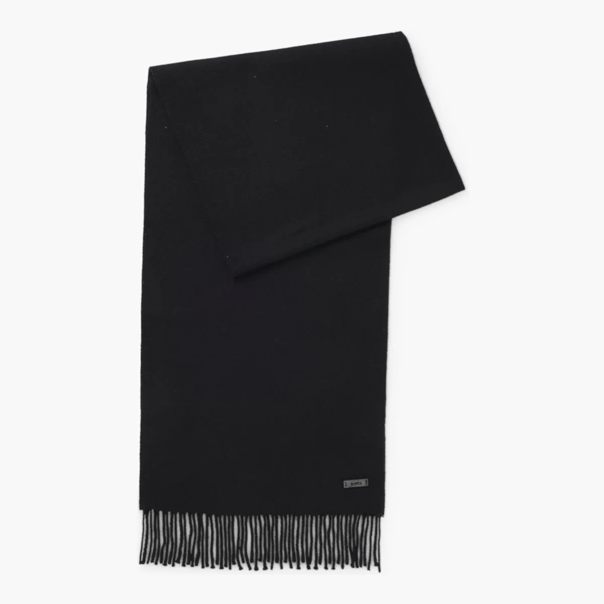 Italian-Made Wool Twill Scarf With Logo