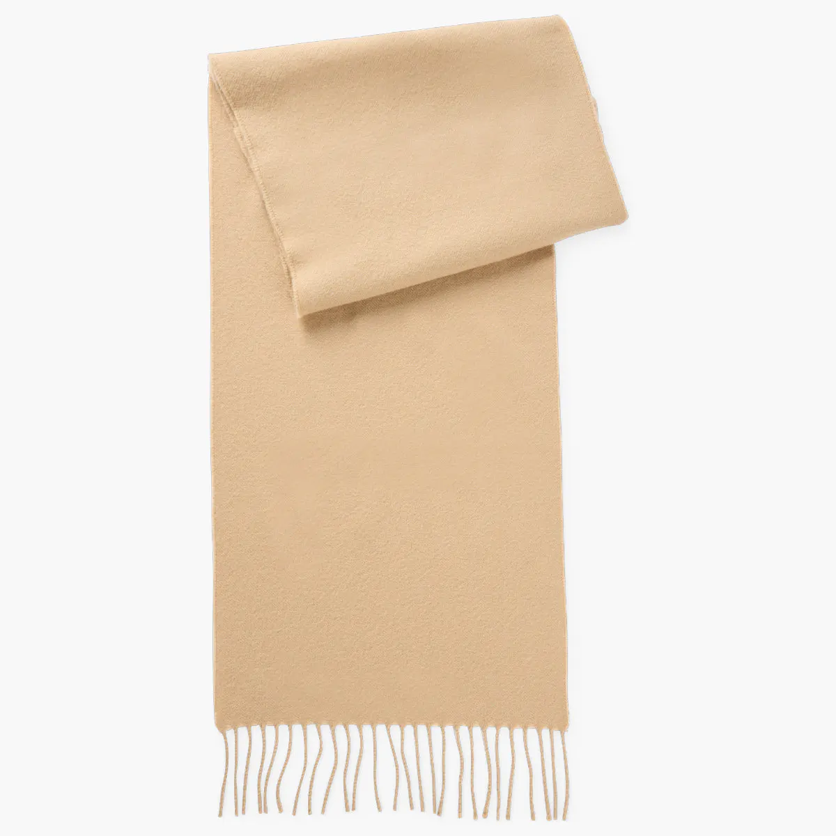 Italian-Made Wool Twill Scarf With Logo
