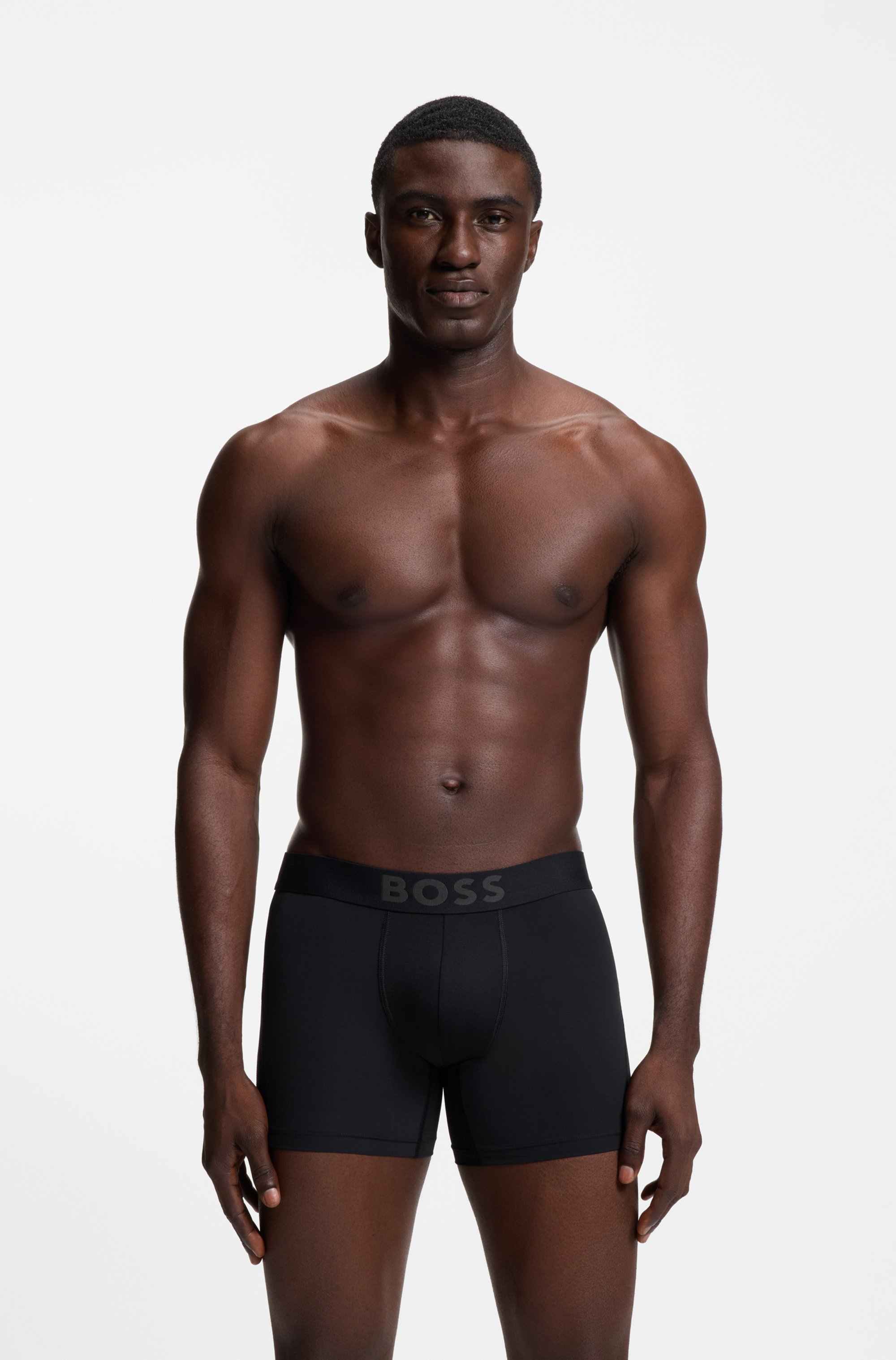 Three-pack of boxer briefs in stretch microfibre