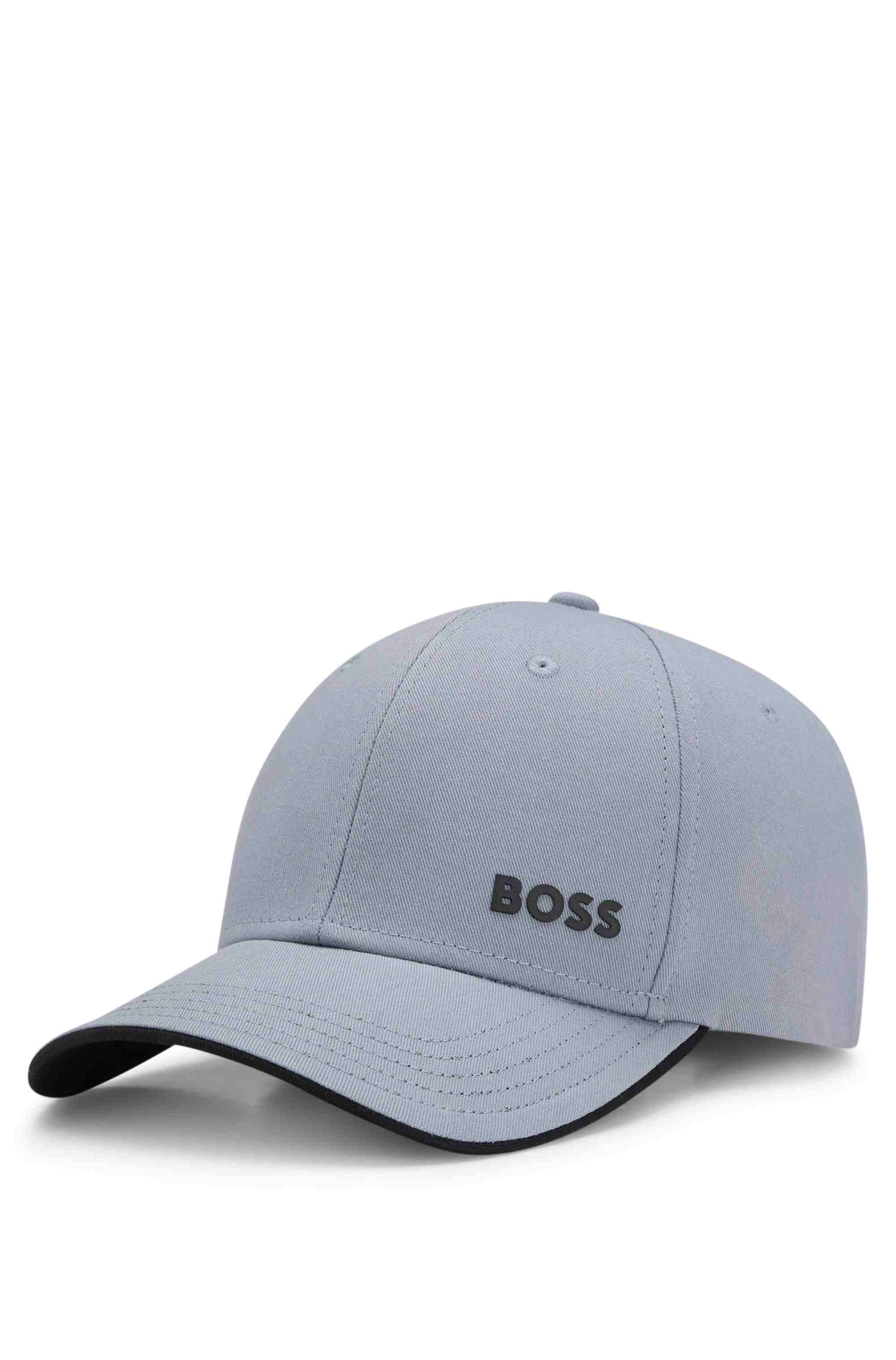 Cotton-twill cap with logo print