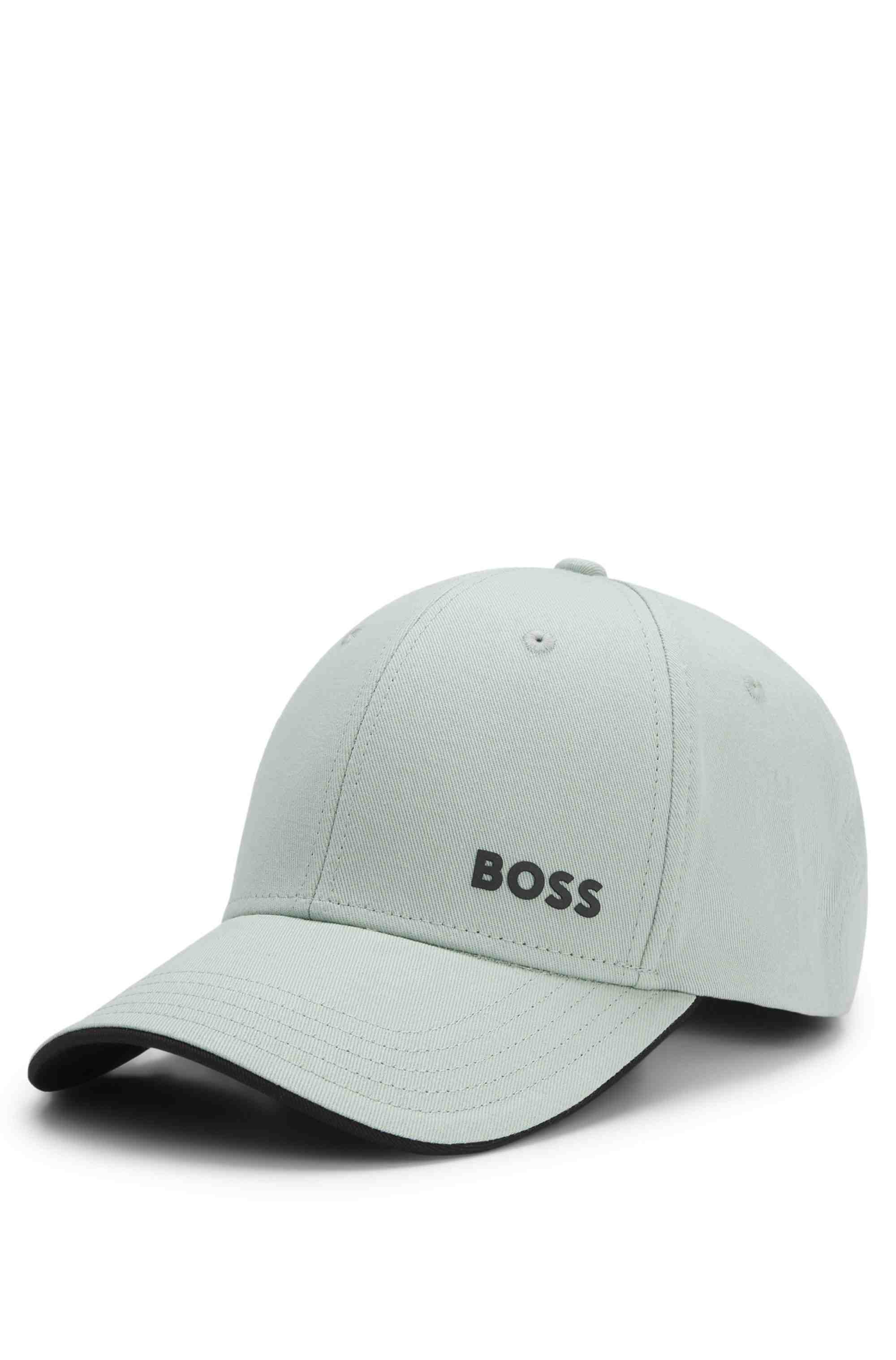 Cotton-twill cap with logo print
