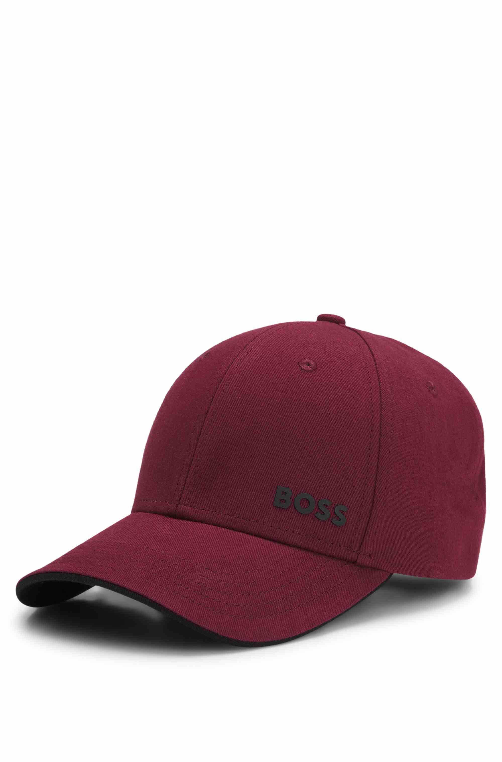 Cotton-twill cap with logo print