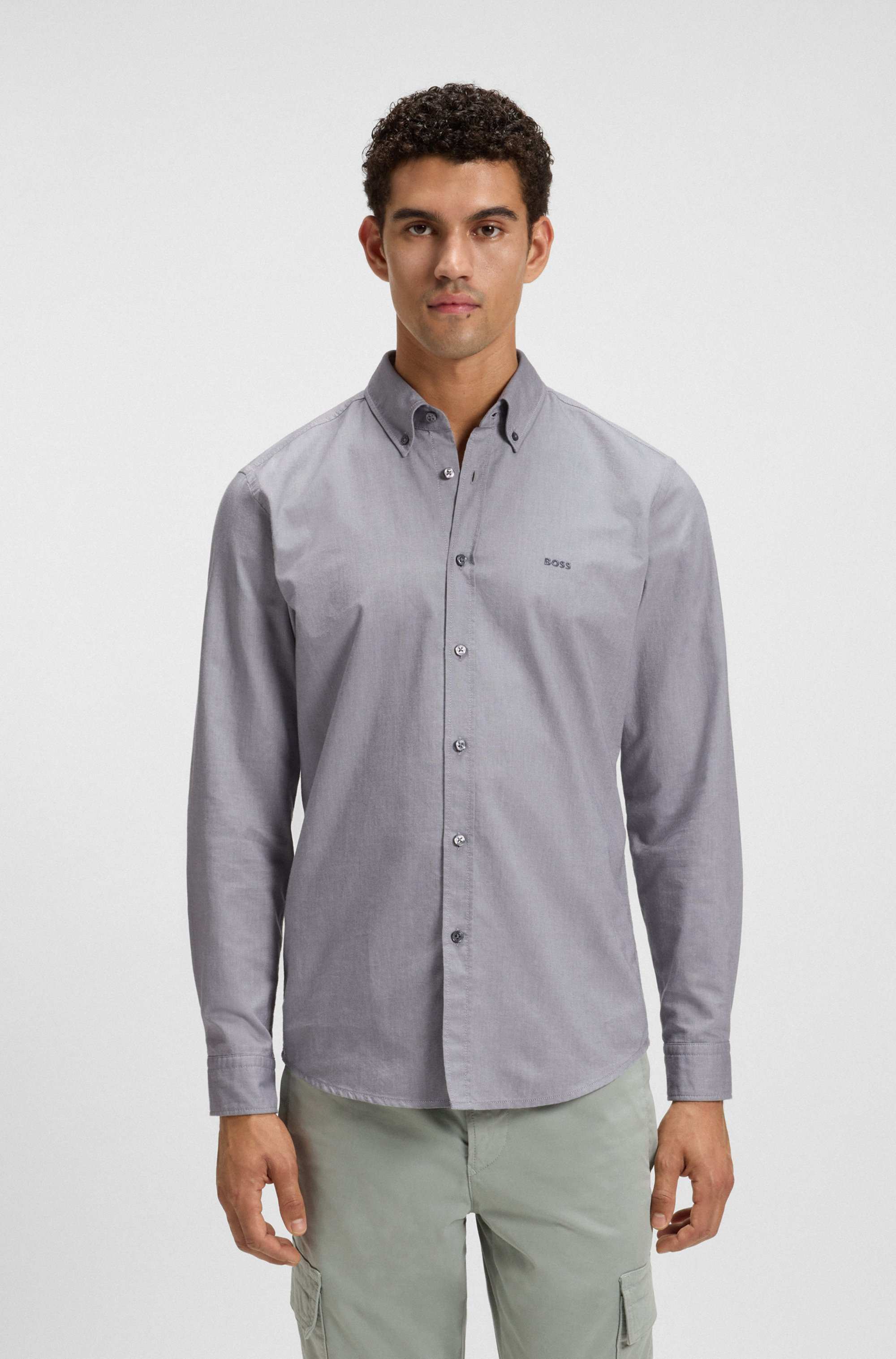 Regular-fit shirt in Oxford cotton