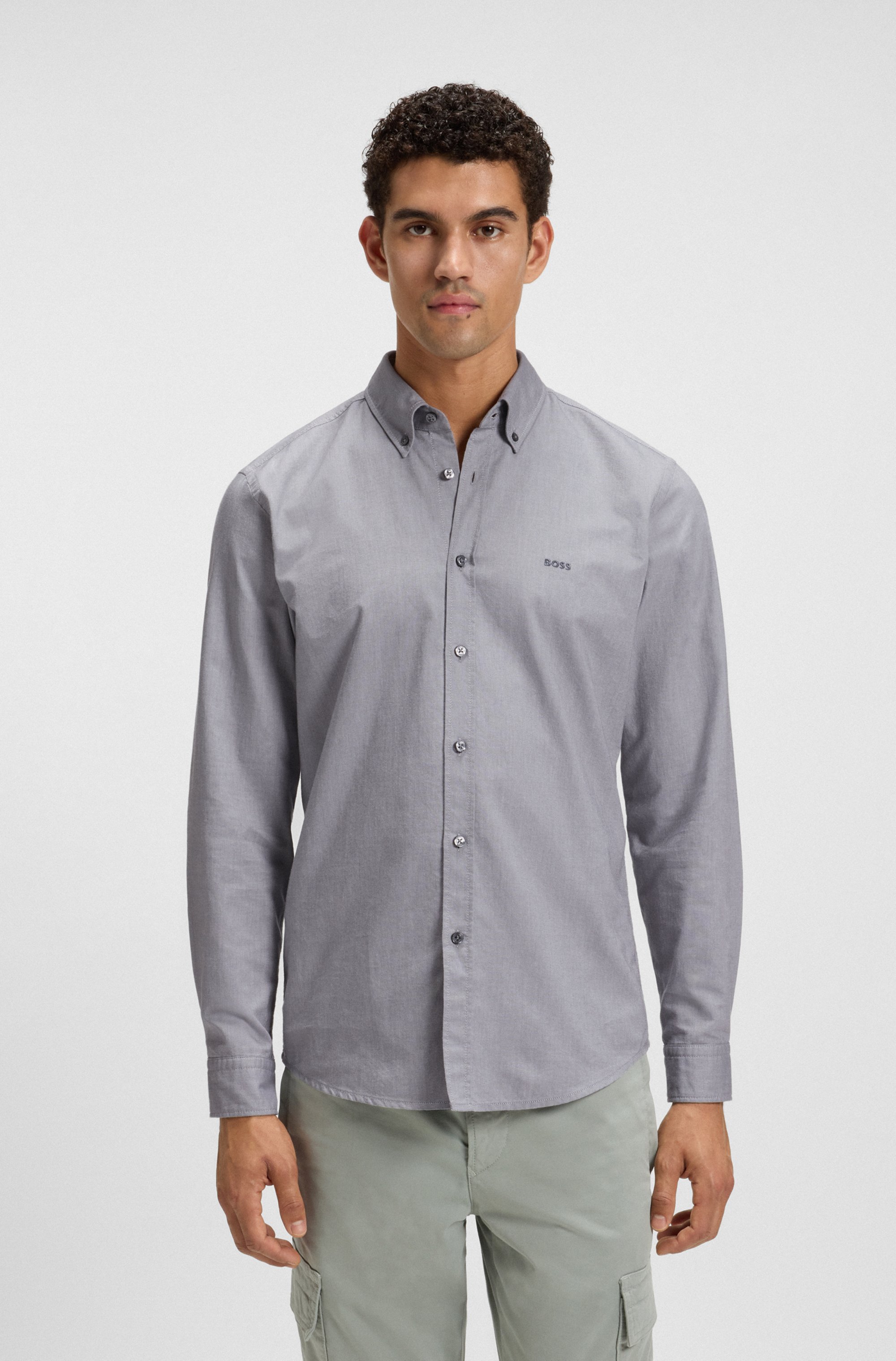 Regular-fit shirt in Oxford cotton