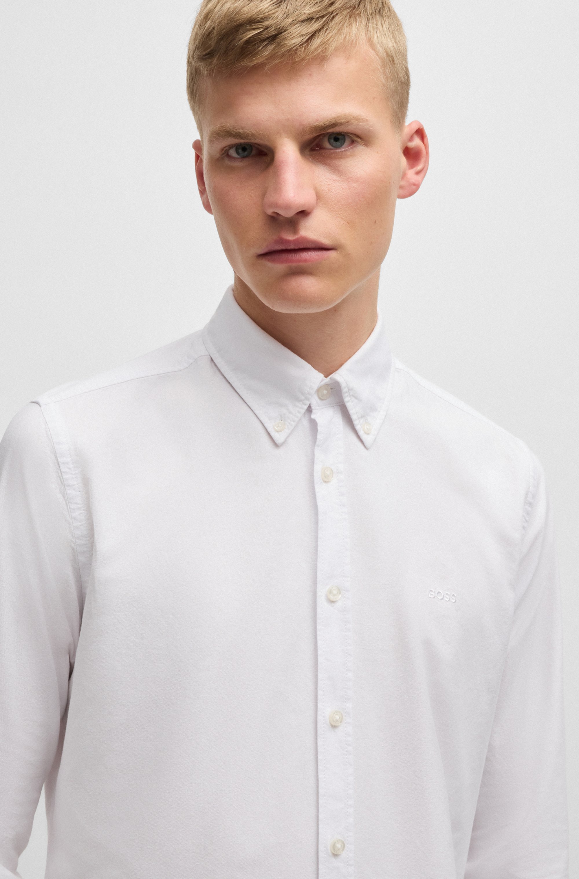 Regular-fit shirt in Oxford cotton