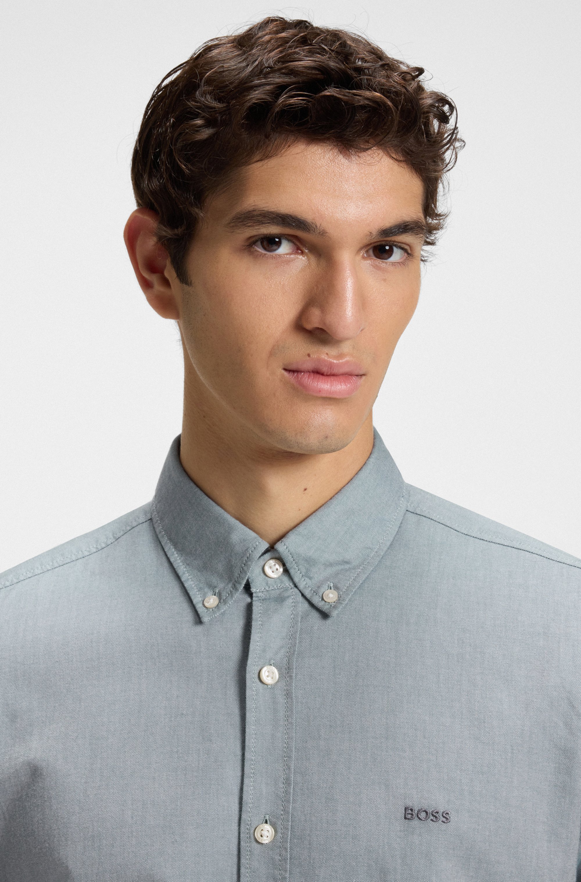 Regular-fit shirt in Oxford cotton