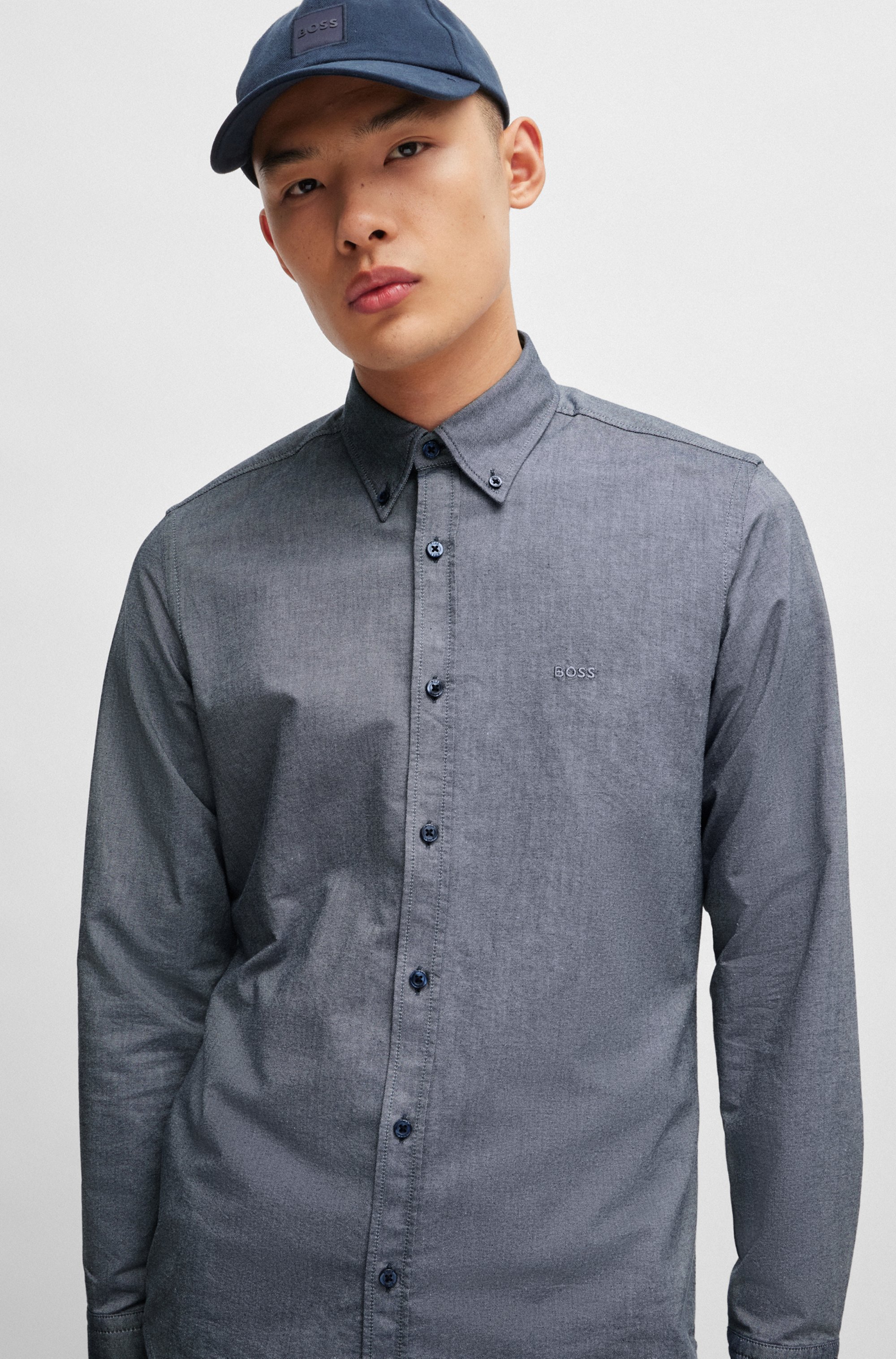 Regular-fit shirt in Oxford cotton