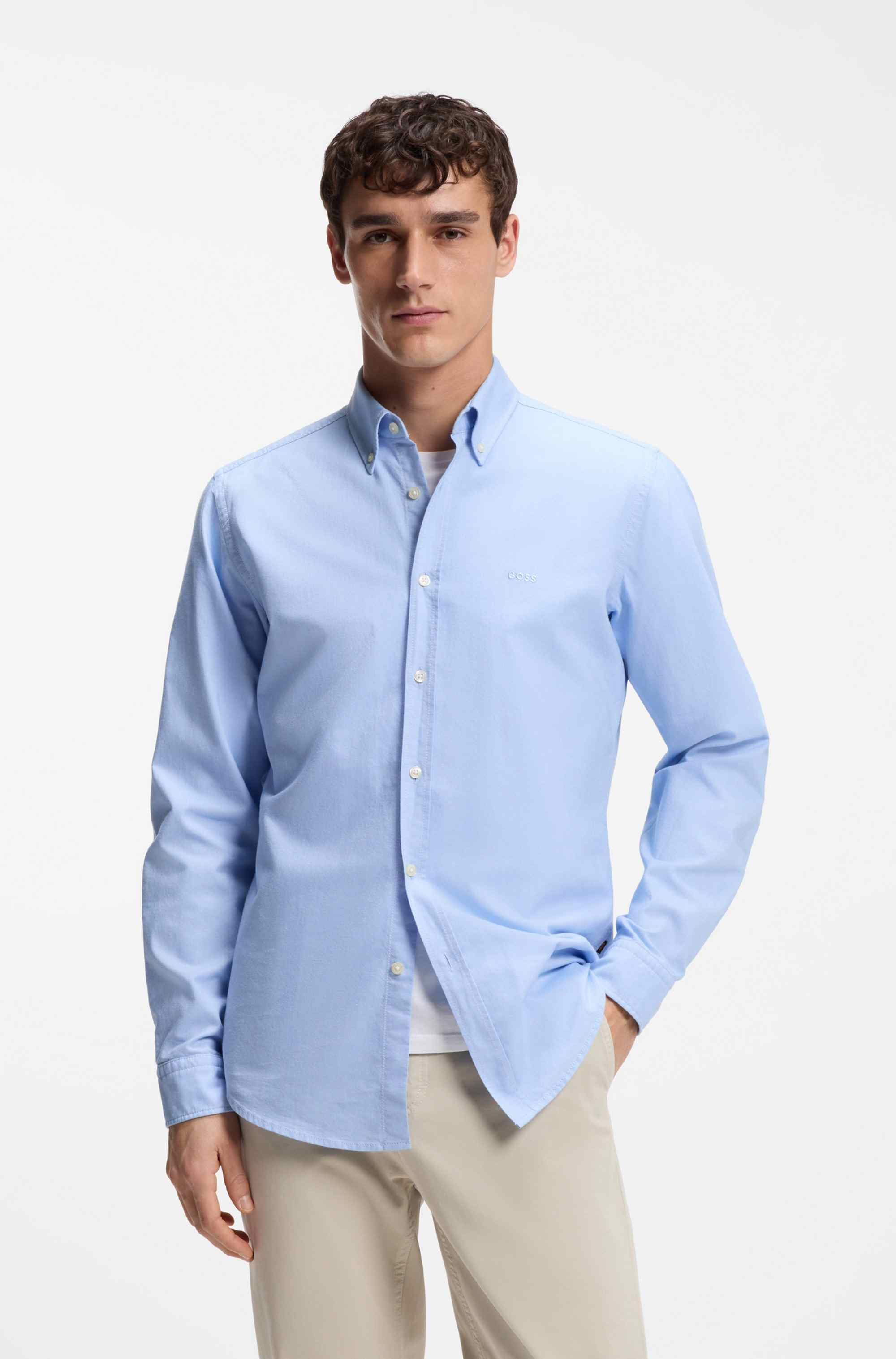 Regular-fit shirt in Oxford cotton
